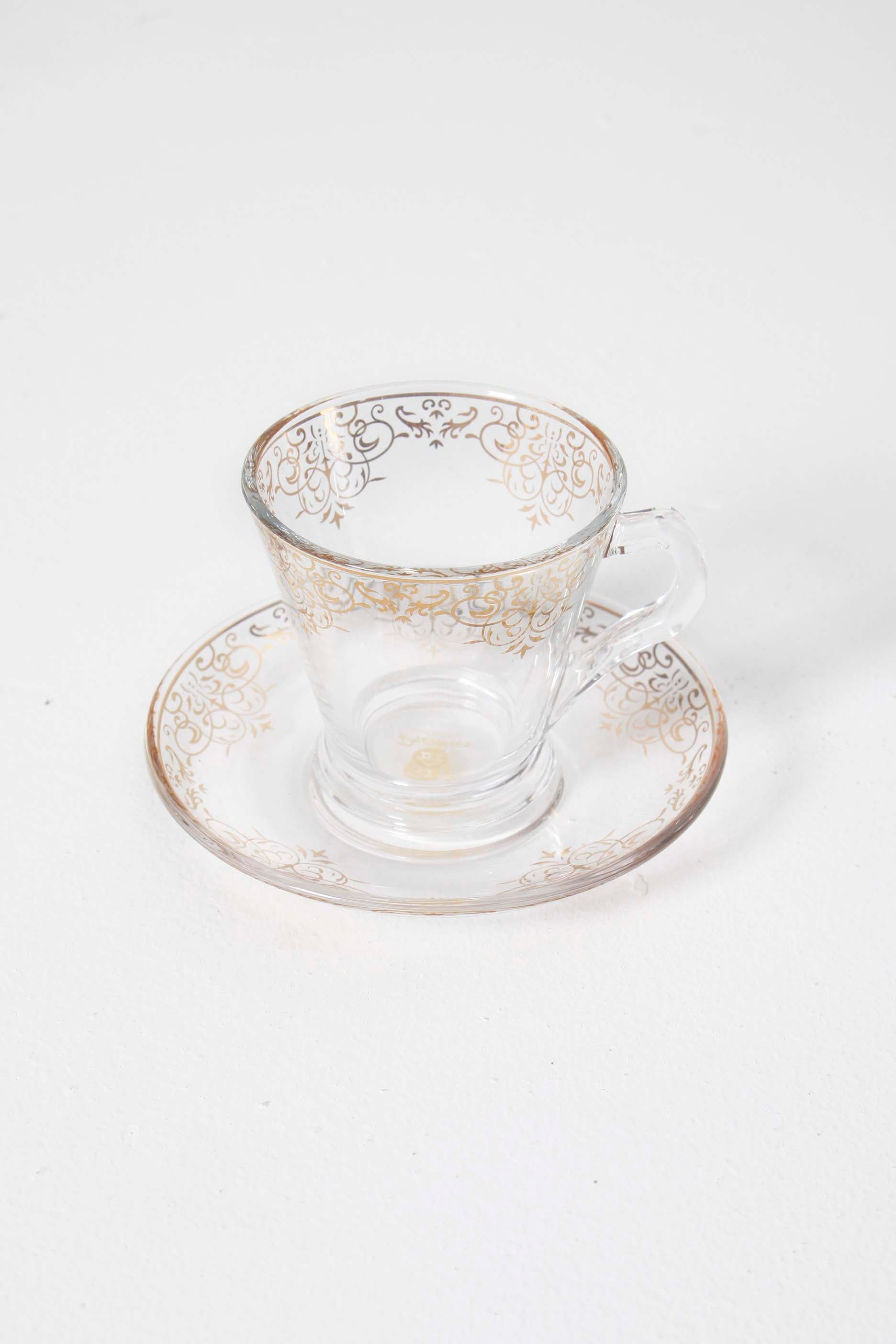 Small Glass Arabic Tea Cups (set of 6)