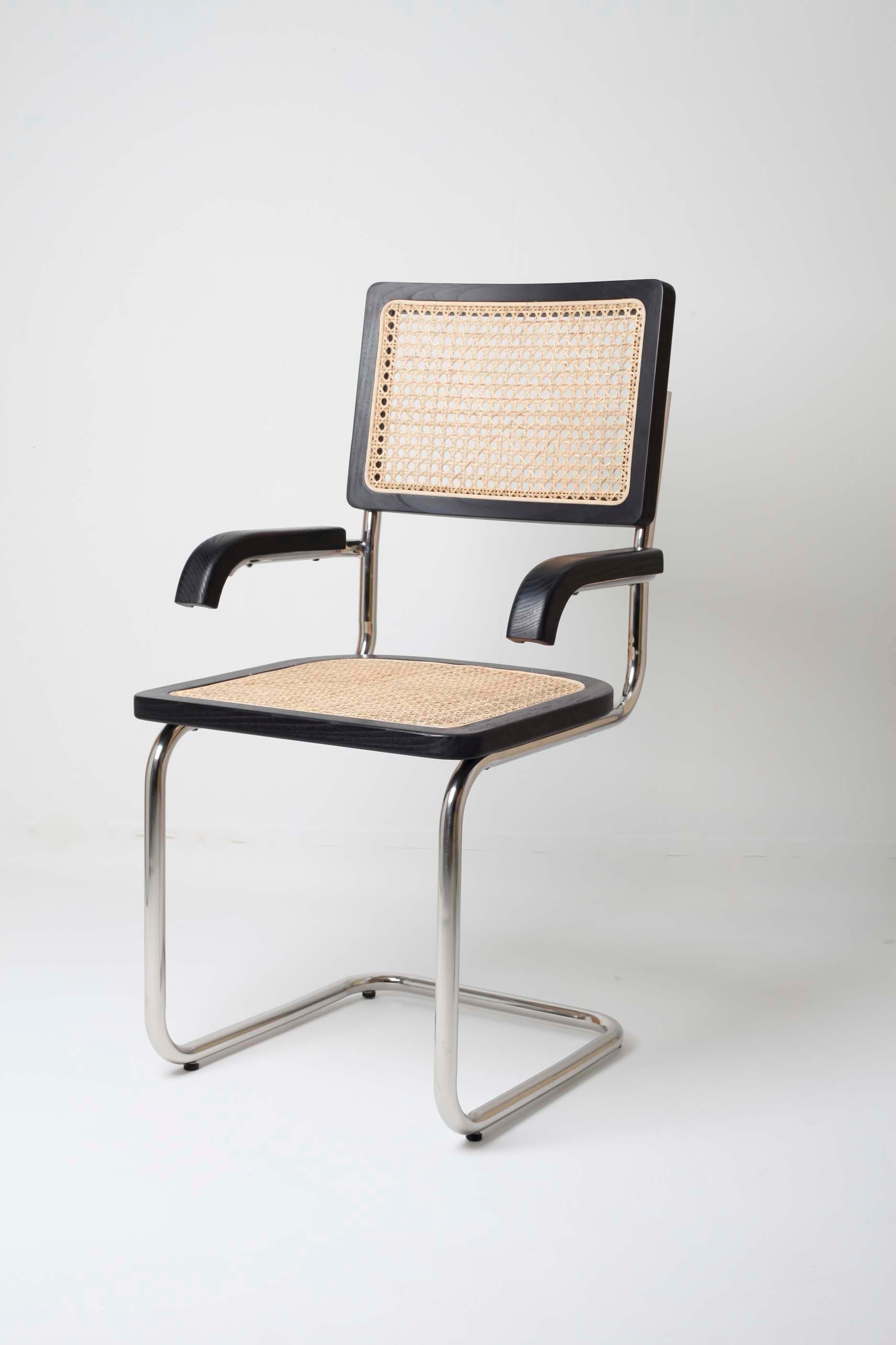Cane Dining Chair with Arms