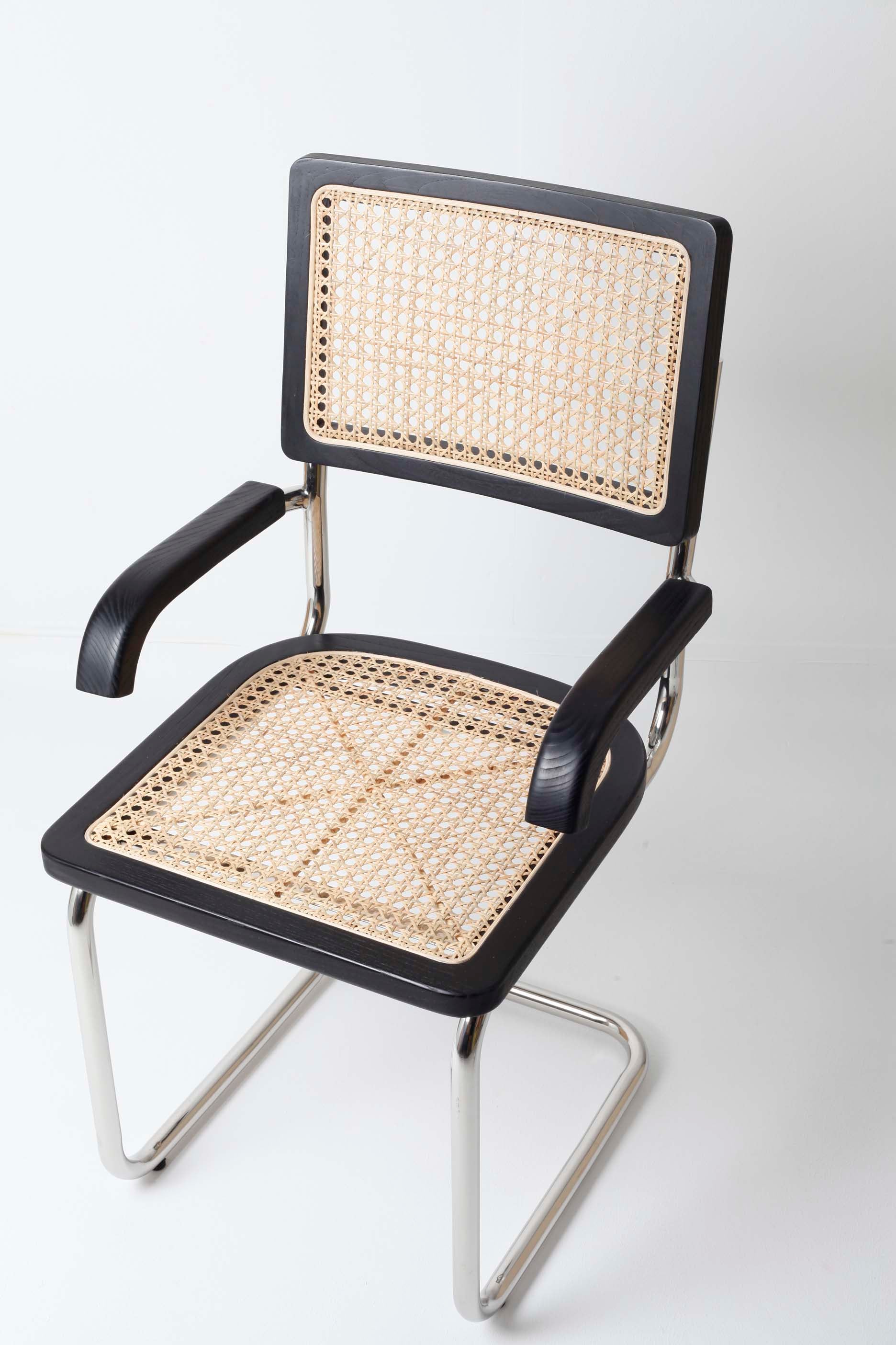 Cane Dining Chair with Arms