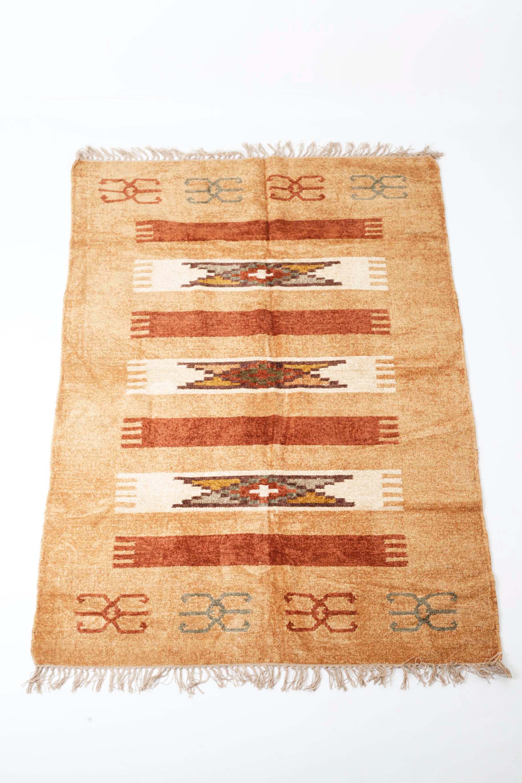 Moroccan Patterned Indoor-Outdoor Rug - 176x123cm