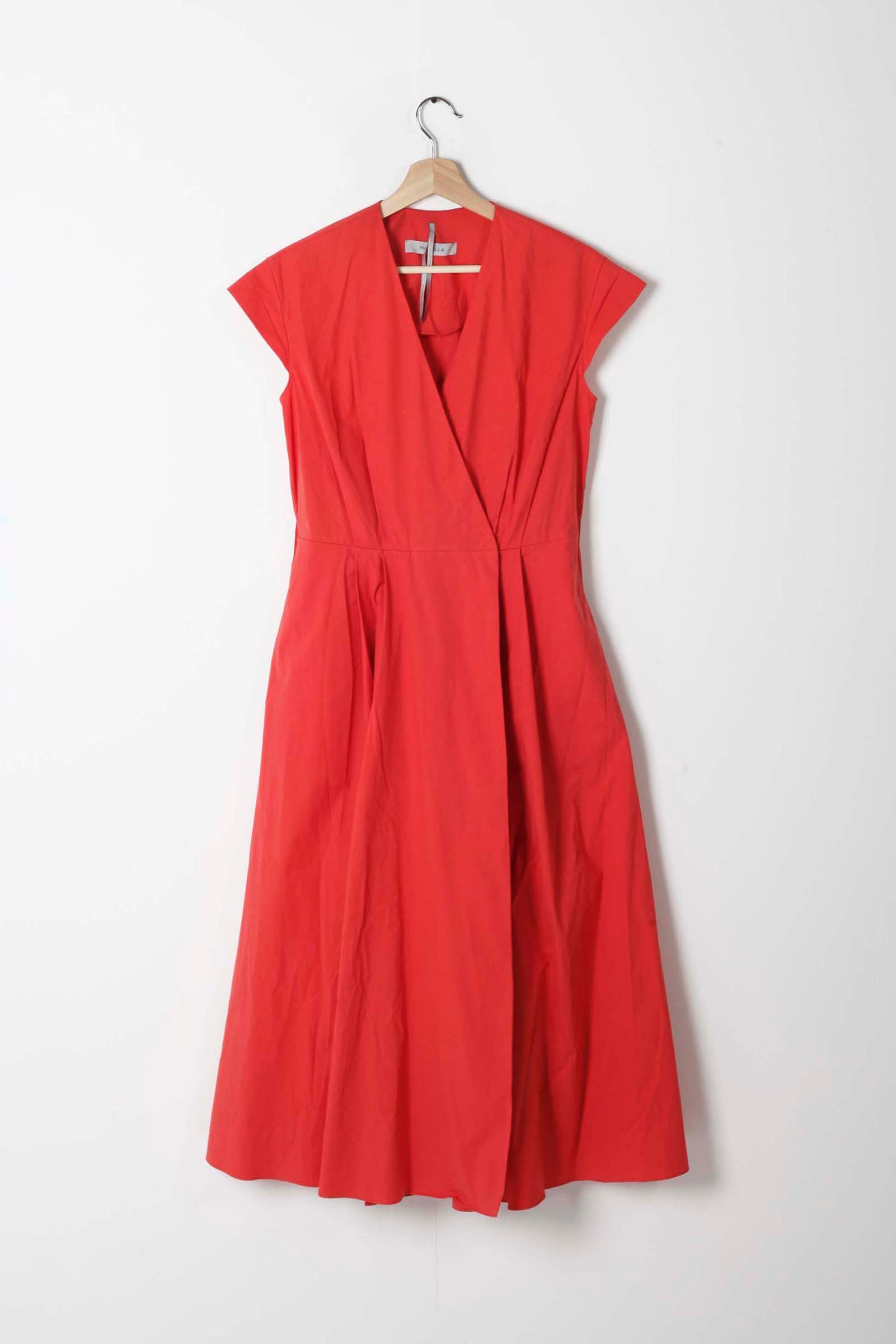 Red Sleeveless Summer Dress