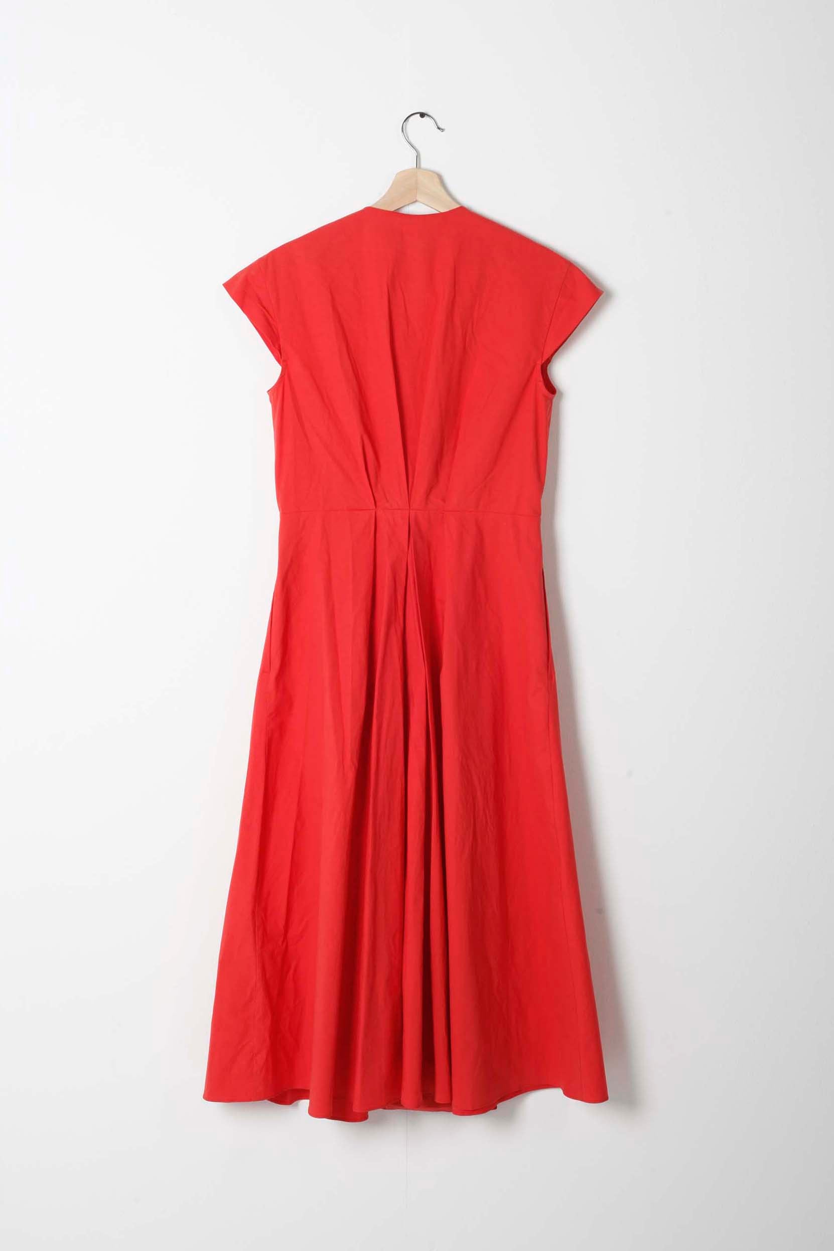 Red Sleeveless Summer Dress