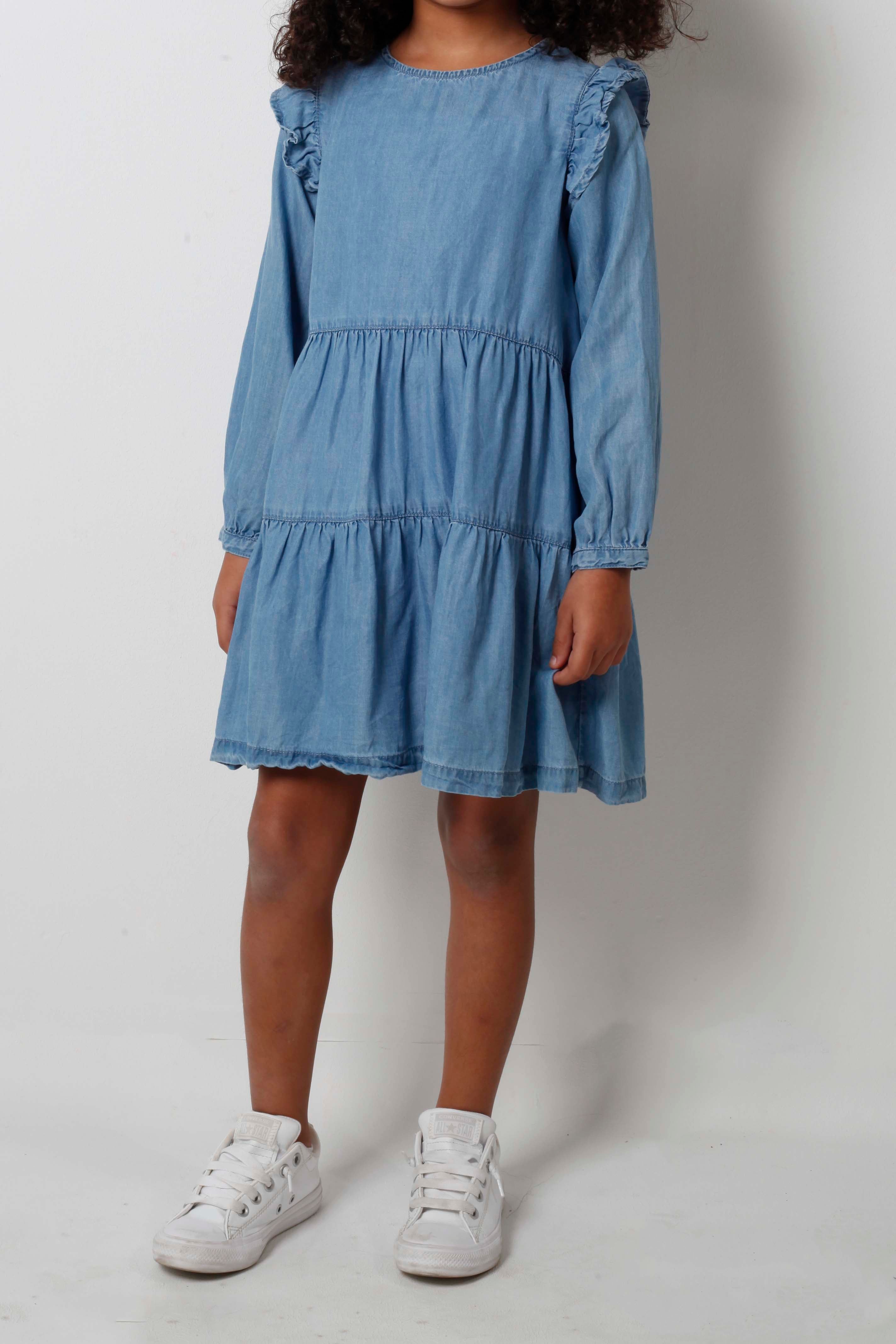 Girls Denim Dress (7-8Yrs)