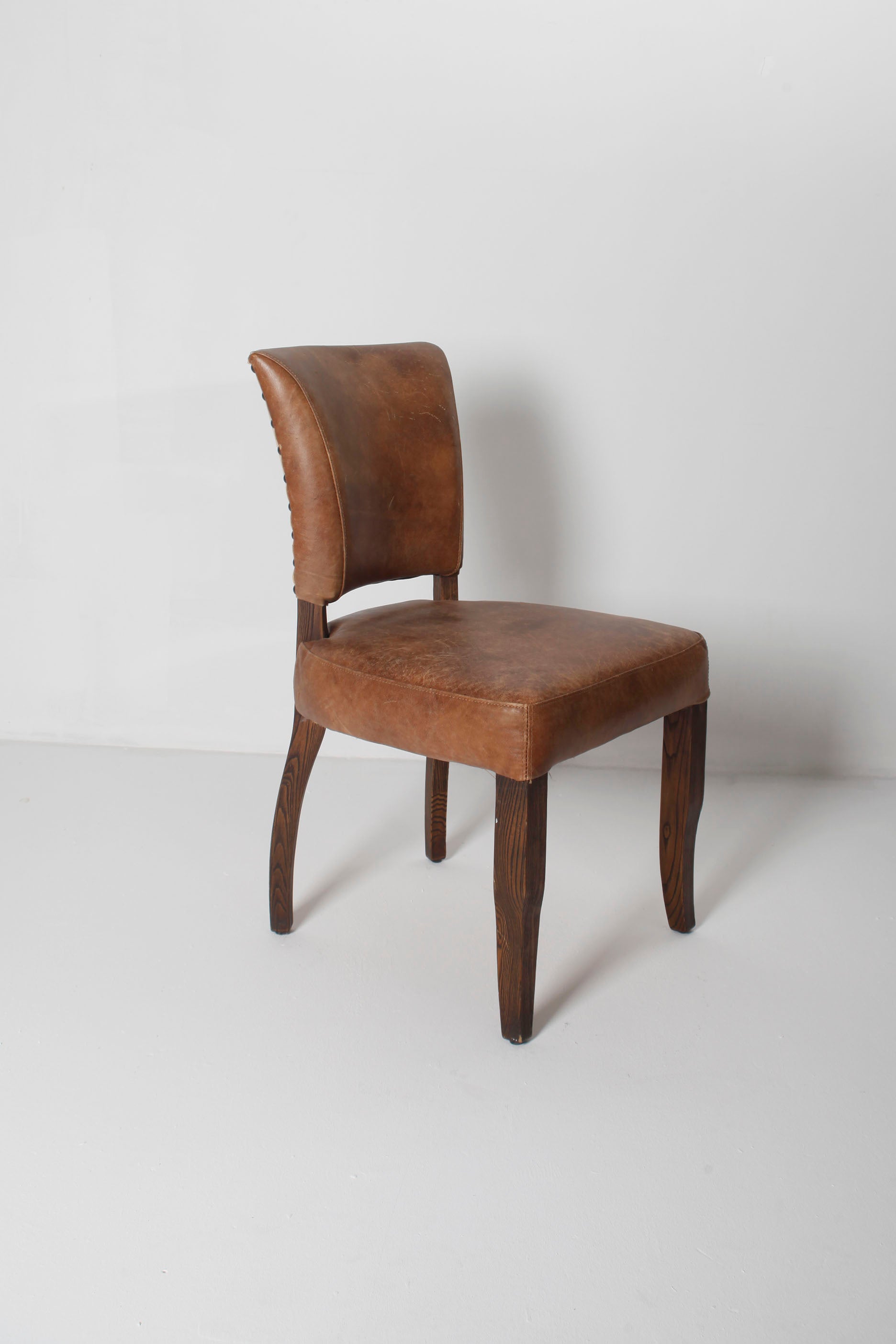 Brown Leather Chair (6 pieces available)