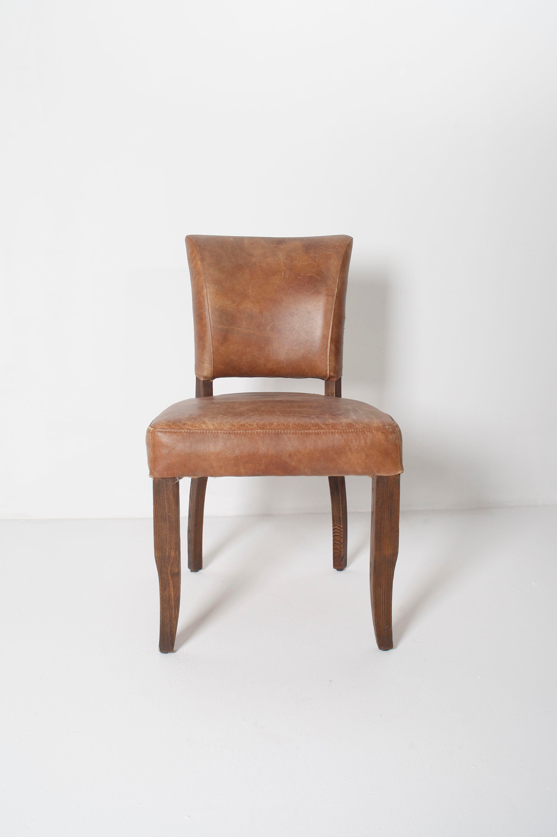 Brown Leather Chair (6 pieces available)