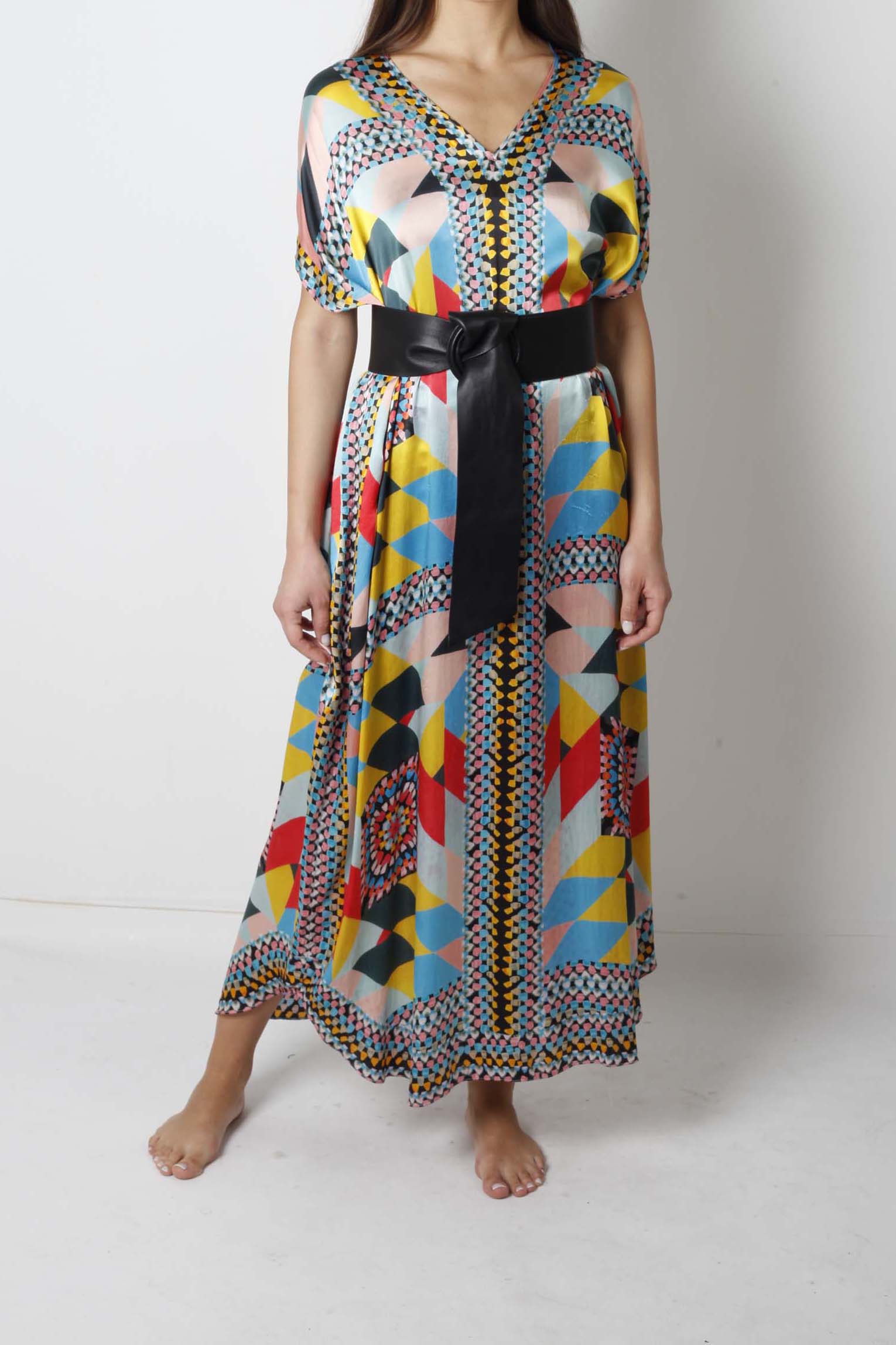 Silk Printed Kaftan