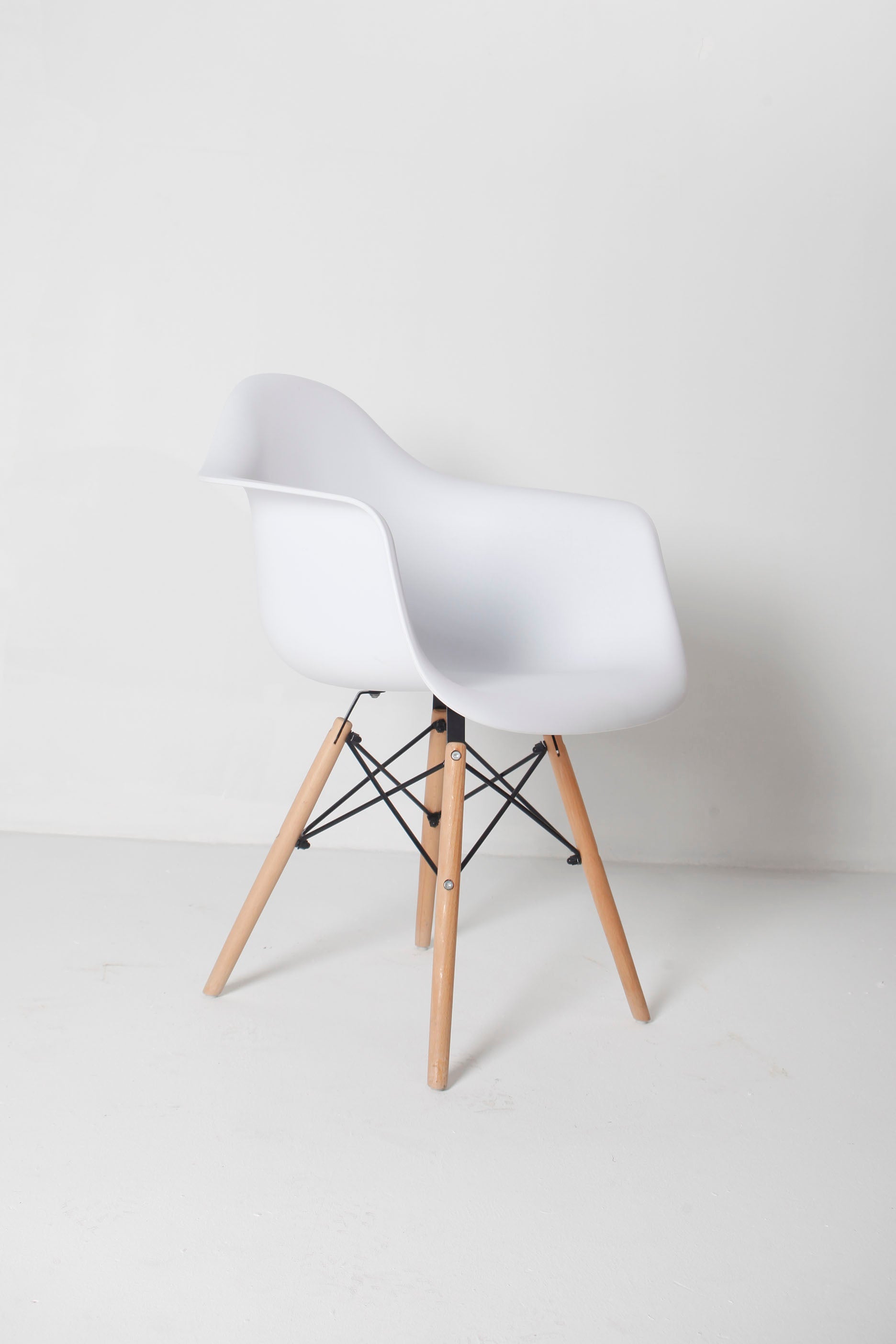 Modern White Accent Chair