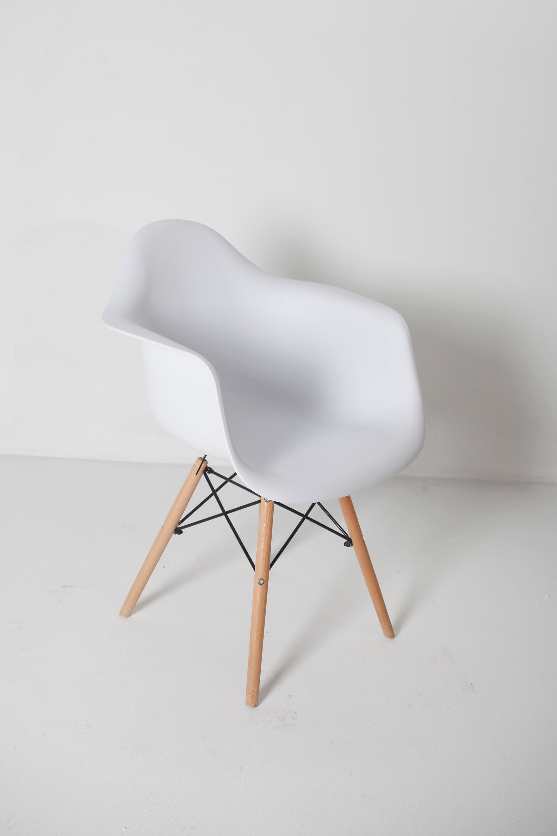 Modern White Accent Chair