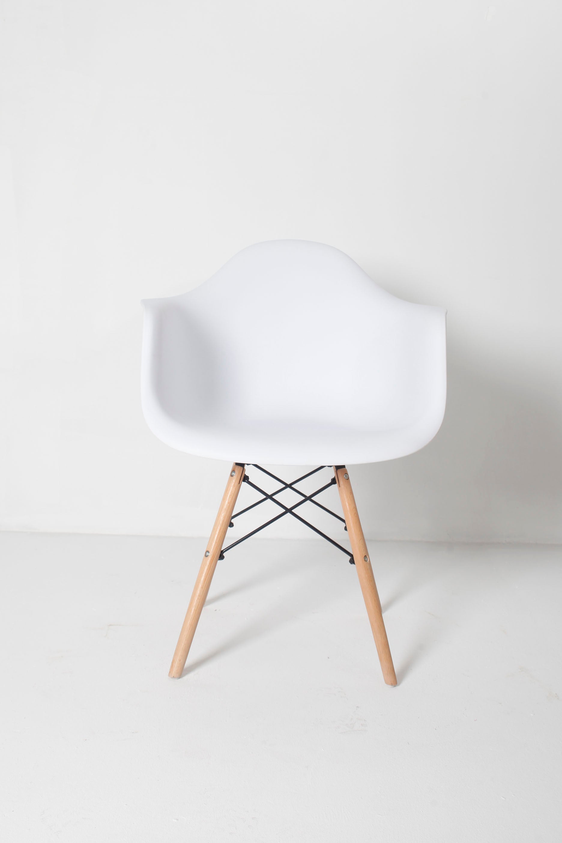 Modern White Accent Chair