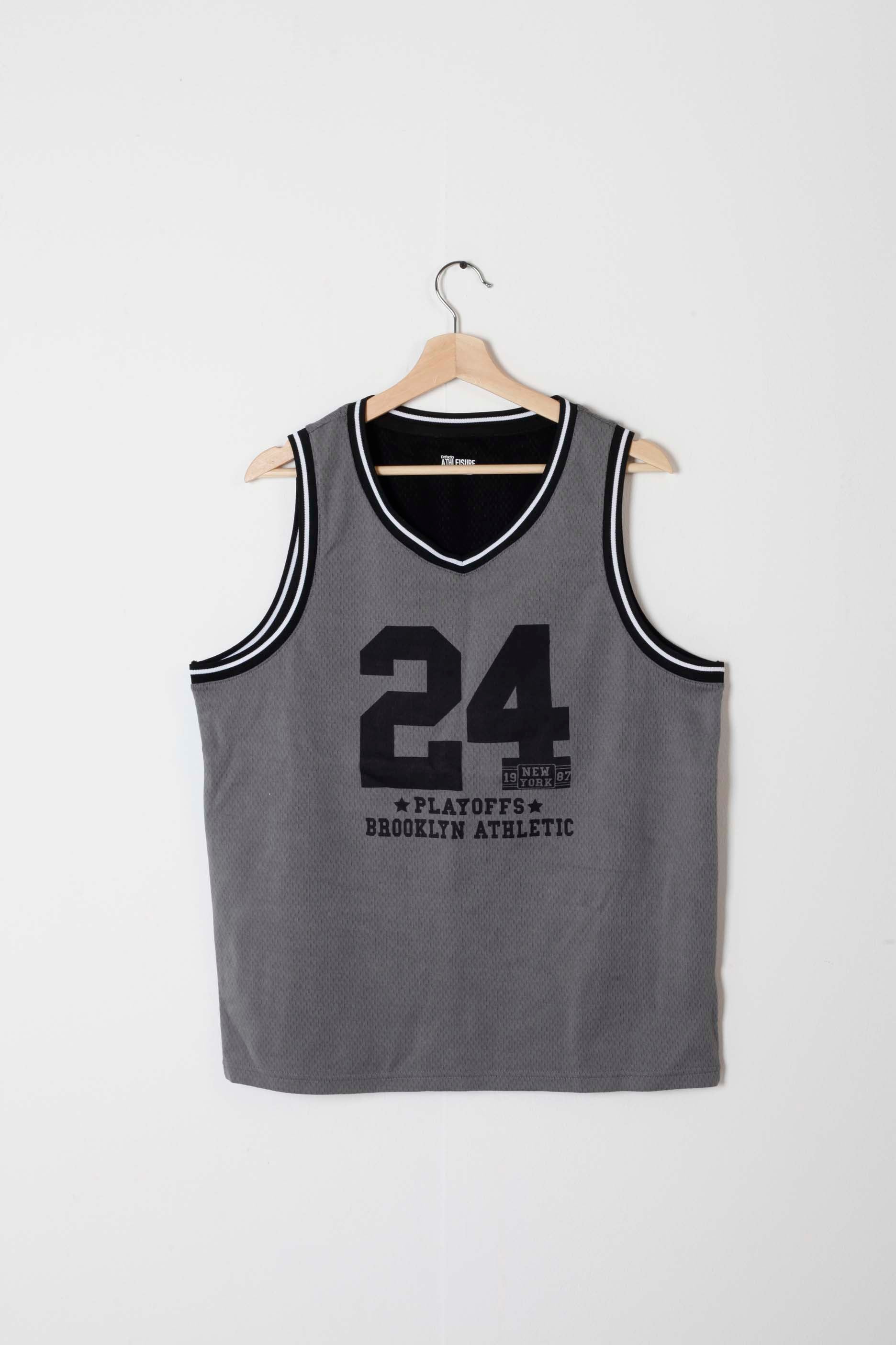 Grey Basketball Sleeveless Top