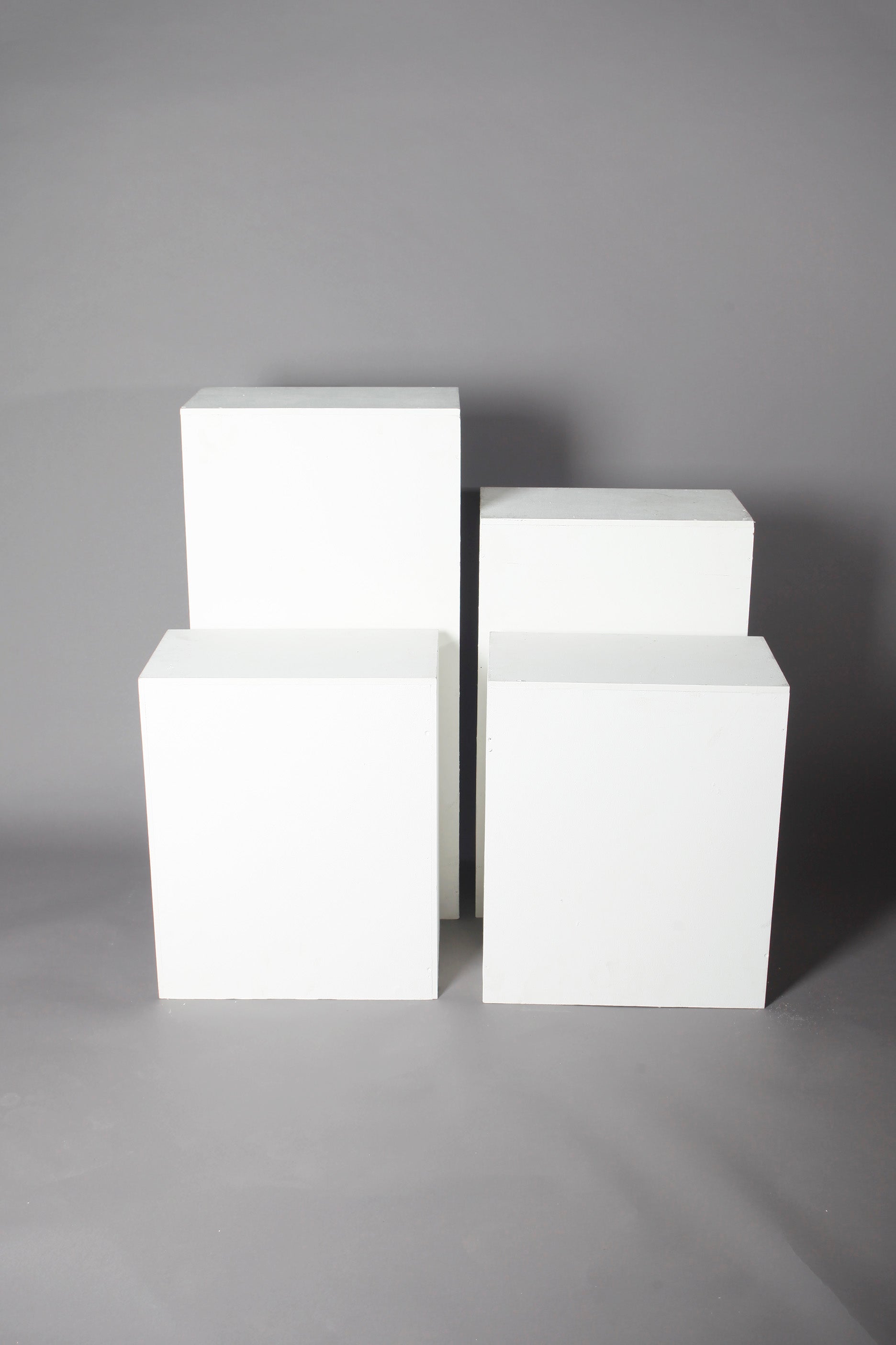White Box Plinths (set of 4)