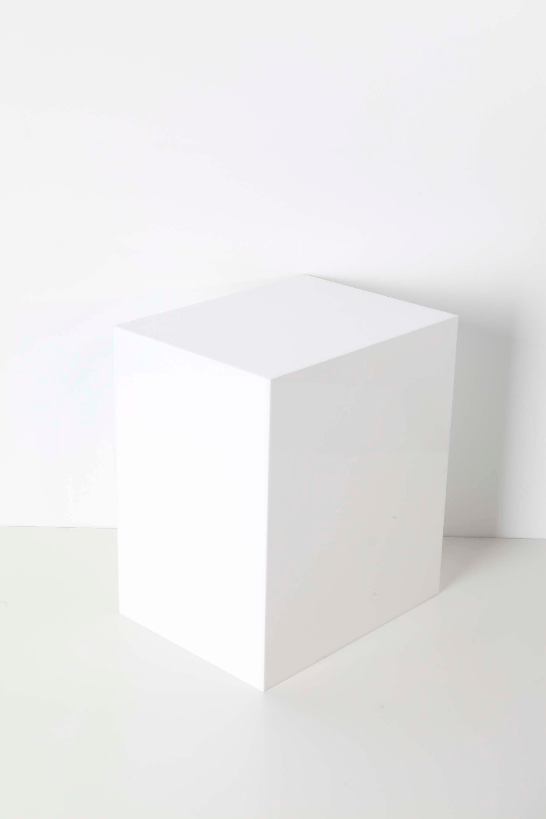 White Perspex Still-Life Styling Plinth