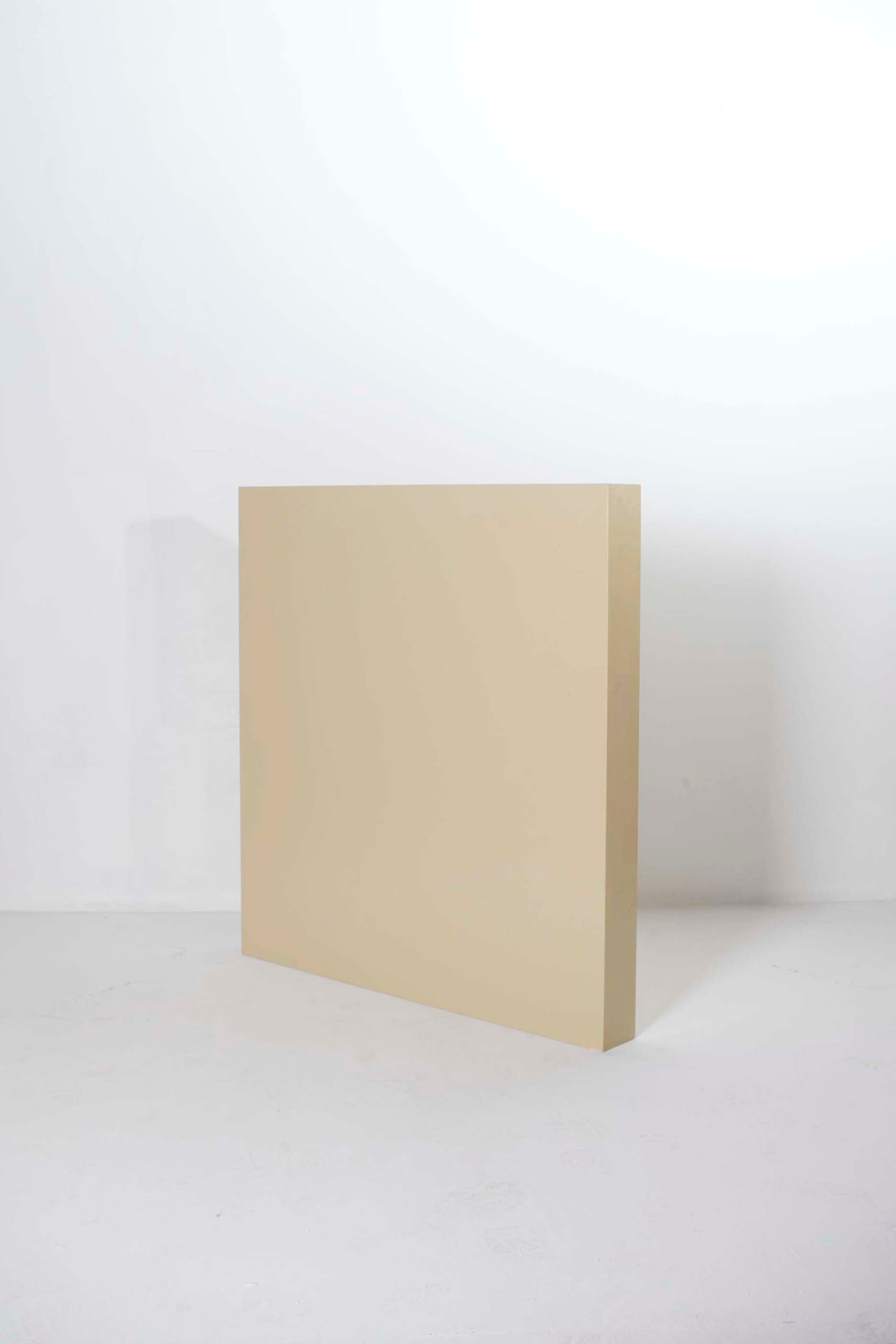 Square Block Plinth in Beige (100cm x 100cm)