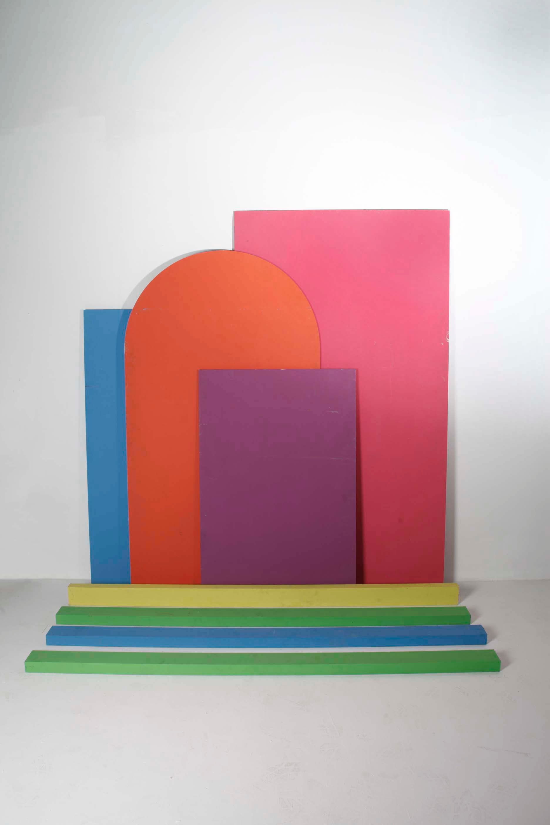Large MDF Reversible Coloured Boards (8pcs)