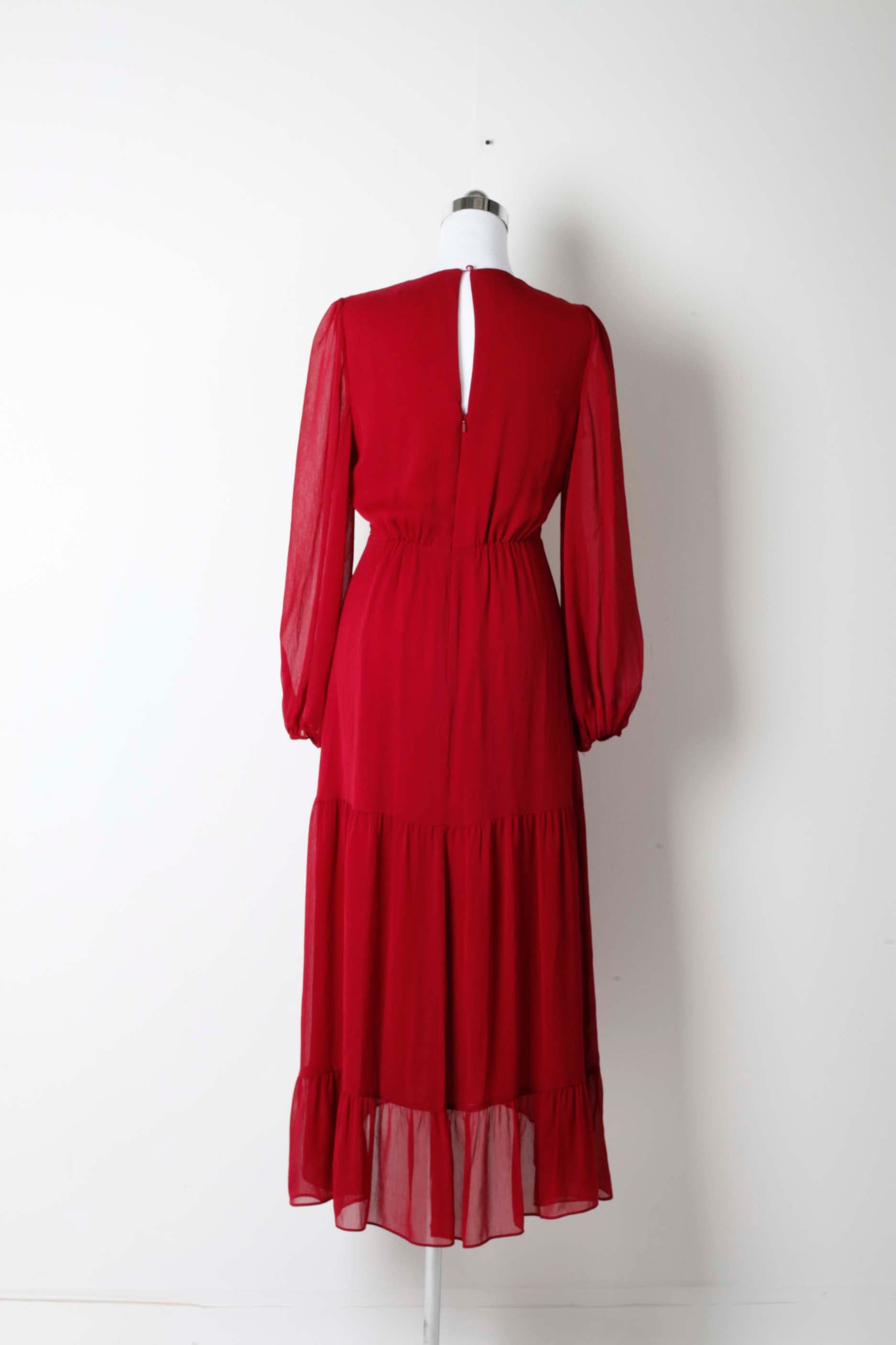 Red Layered Dress