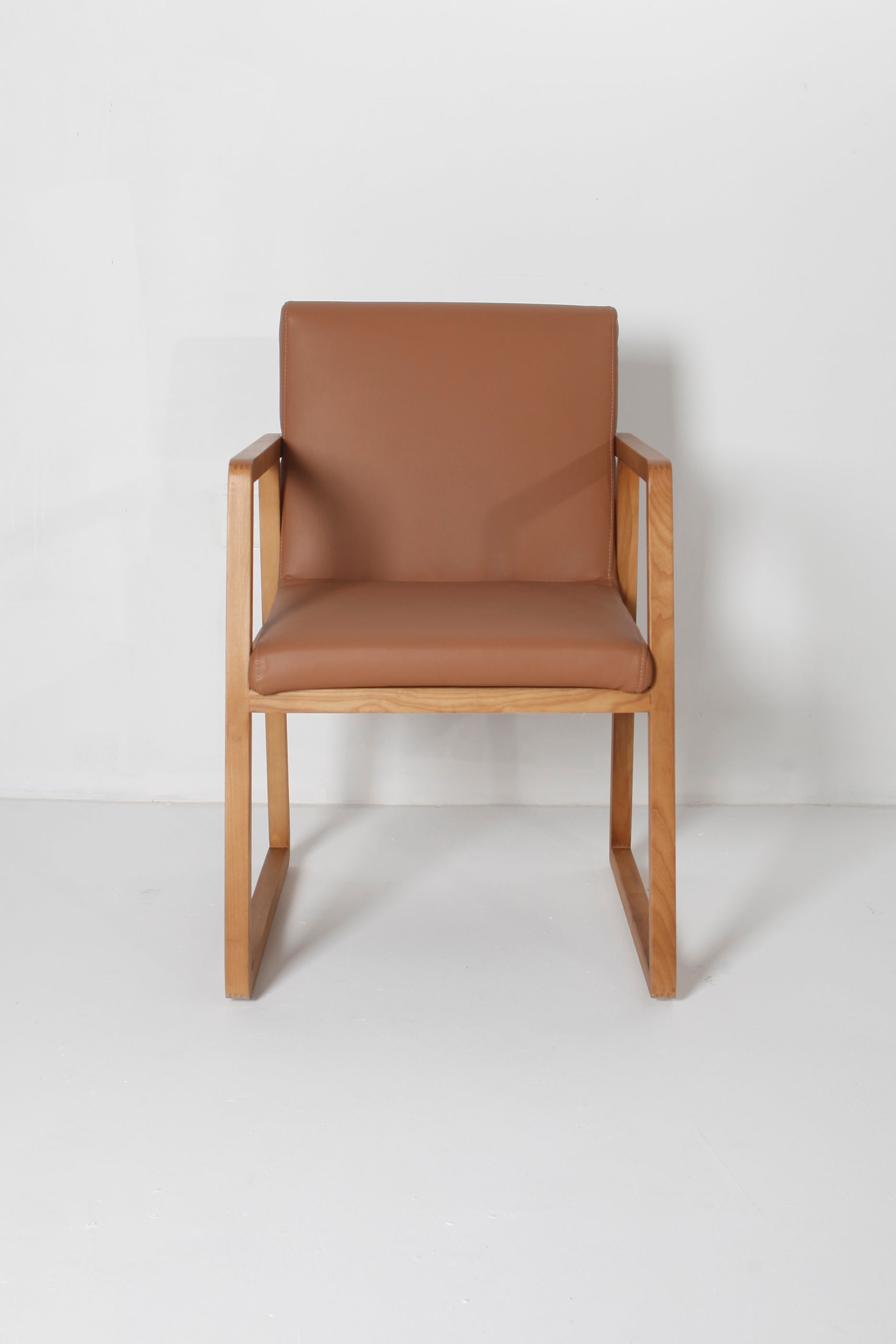 Wood & PU Leather Chair