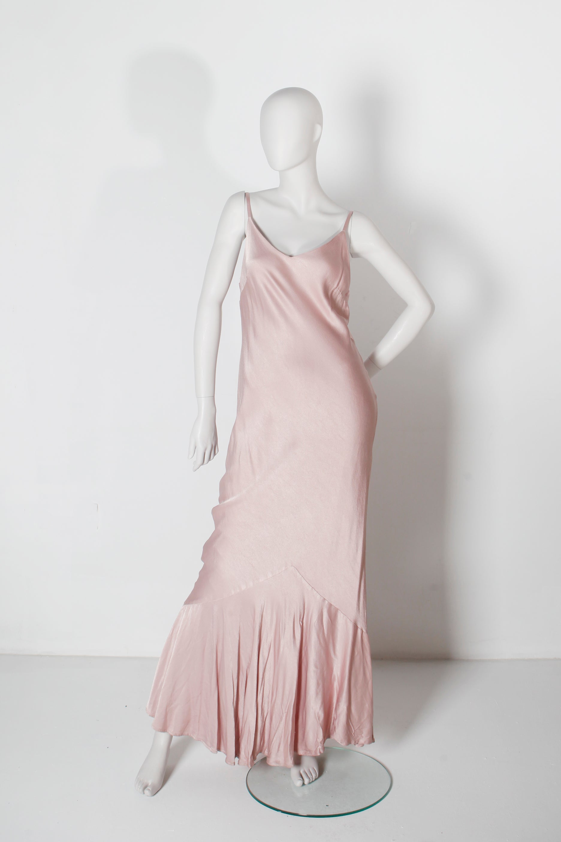Ghost Pink Satin Crepe Dress