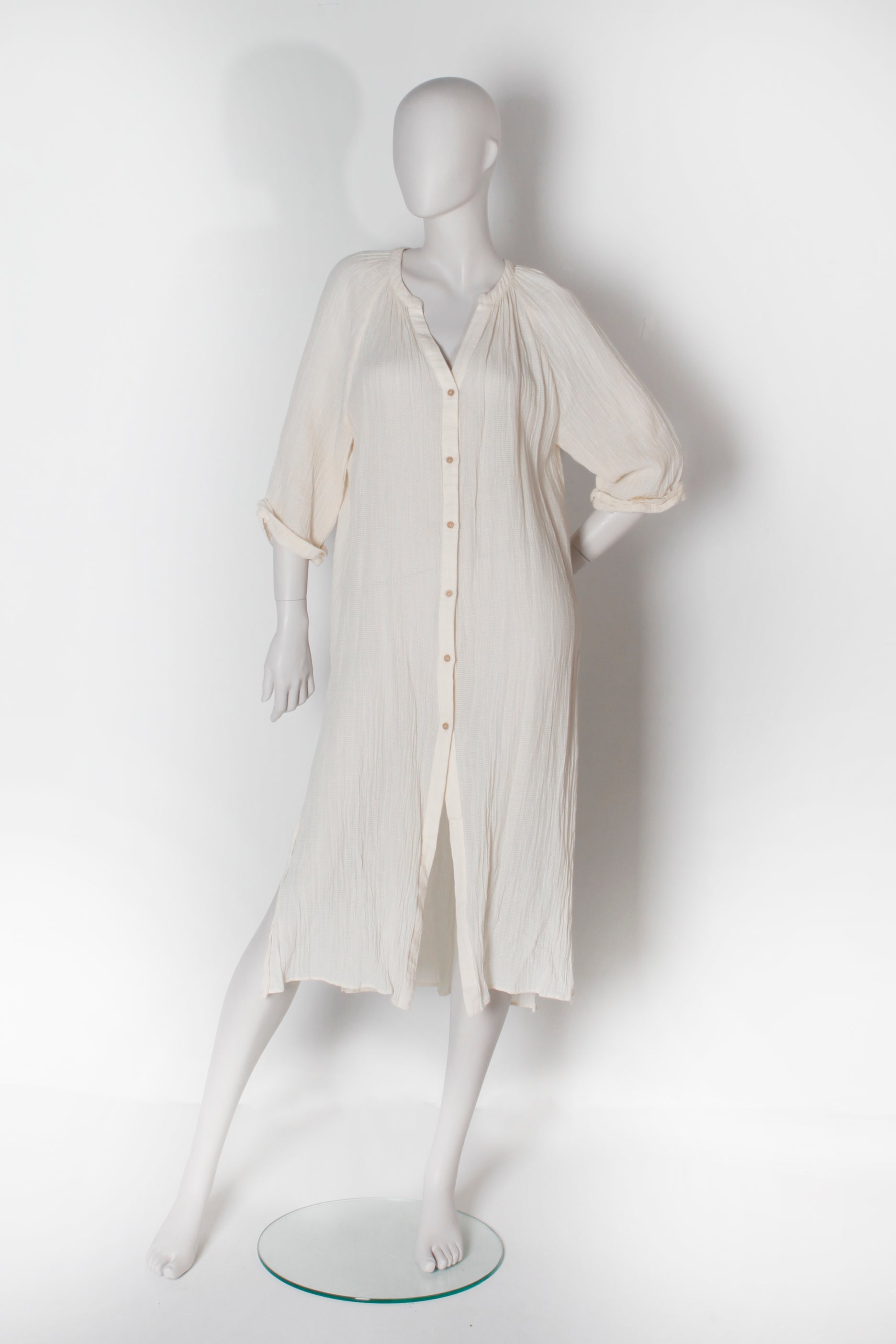 Off-white Knit Beach Kaftan