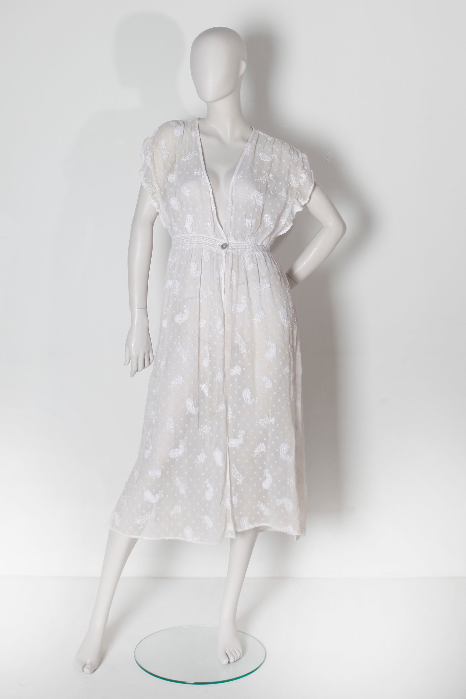 White Lace Beach Kaftan