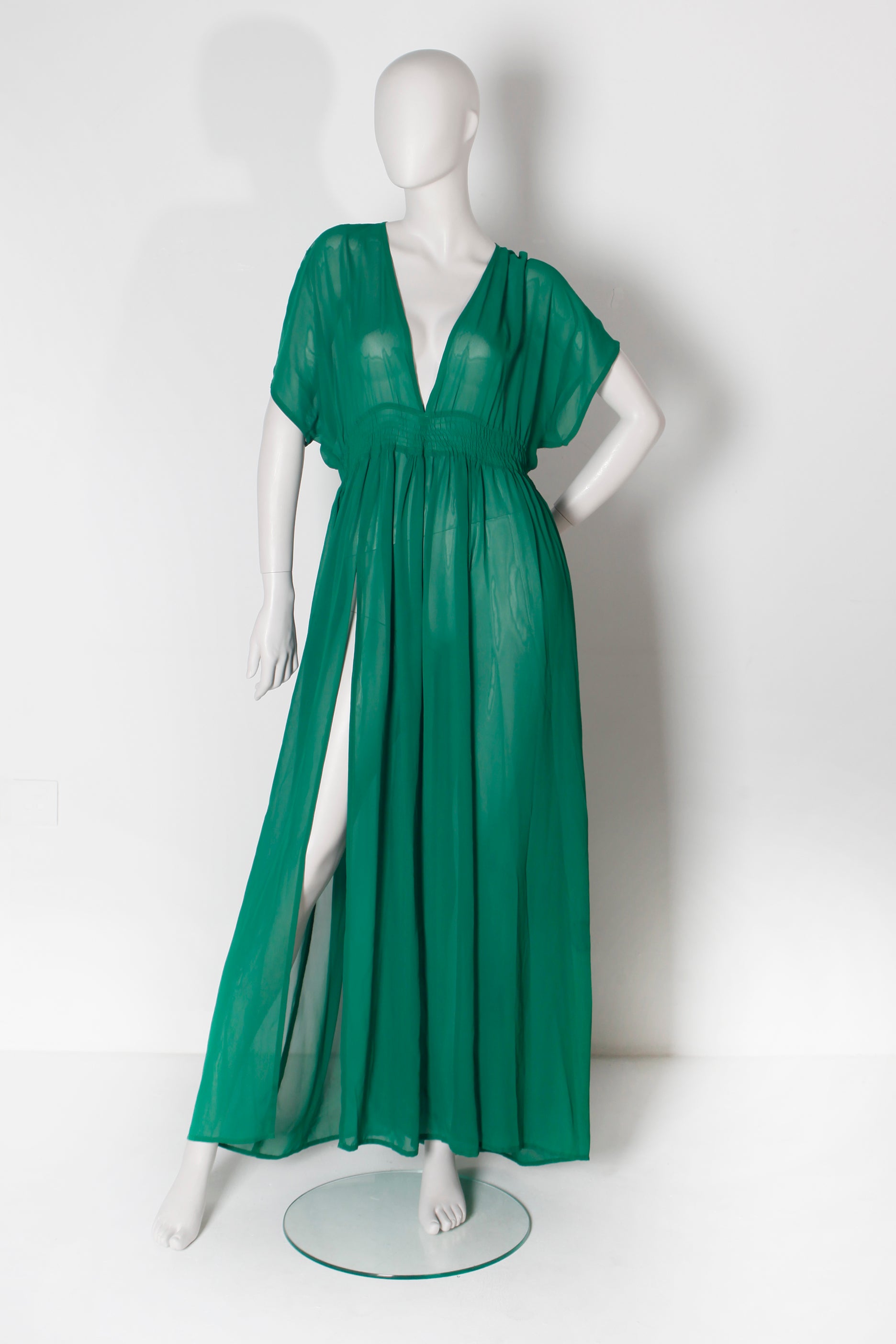 Green Full-Length Kaftan