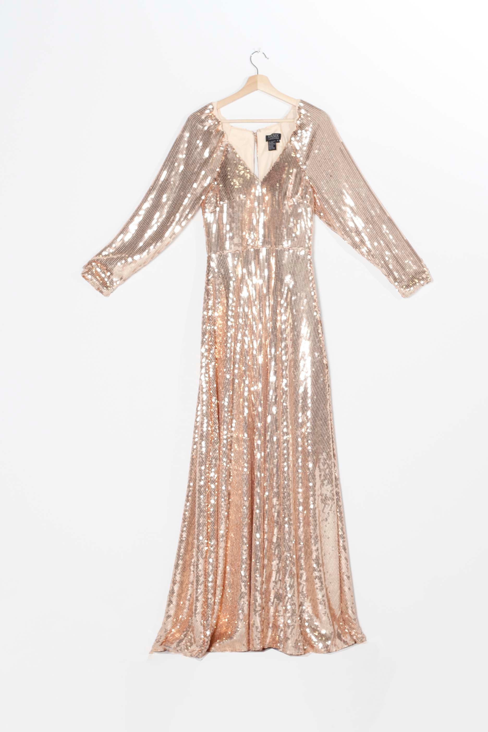 Gold Sequin Dress