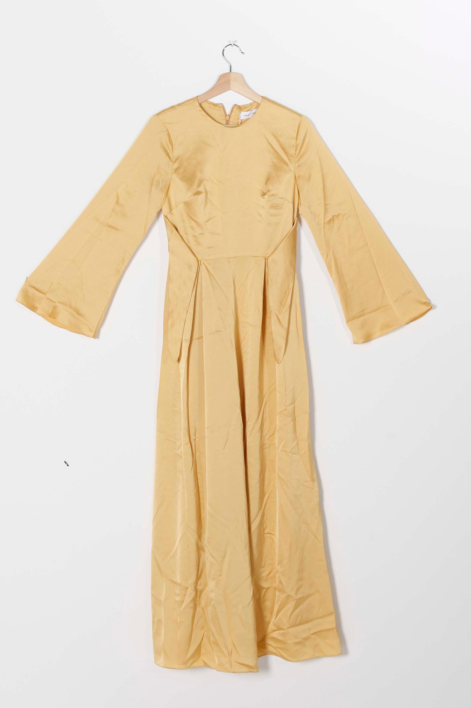 Yellow Satin Dress (Eu36)