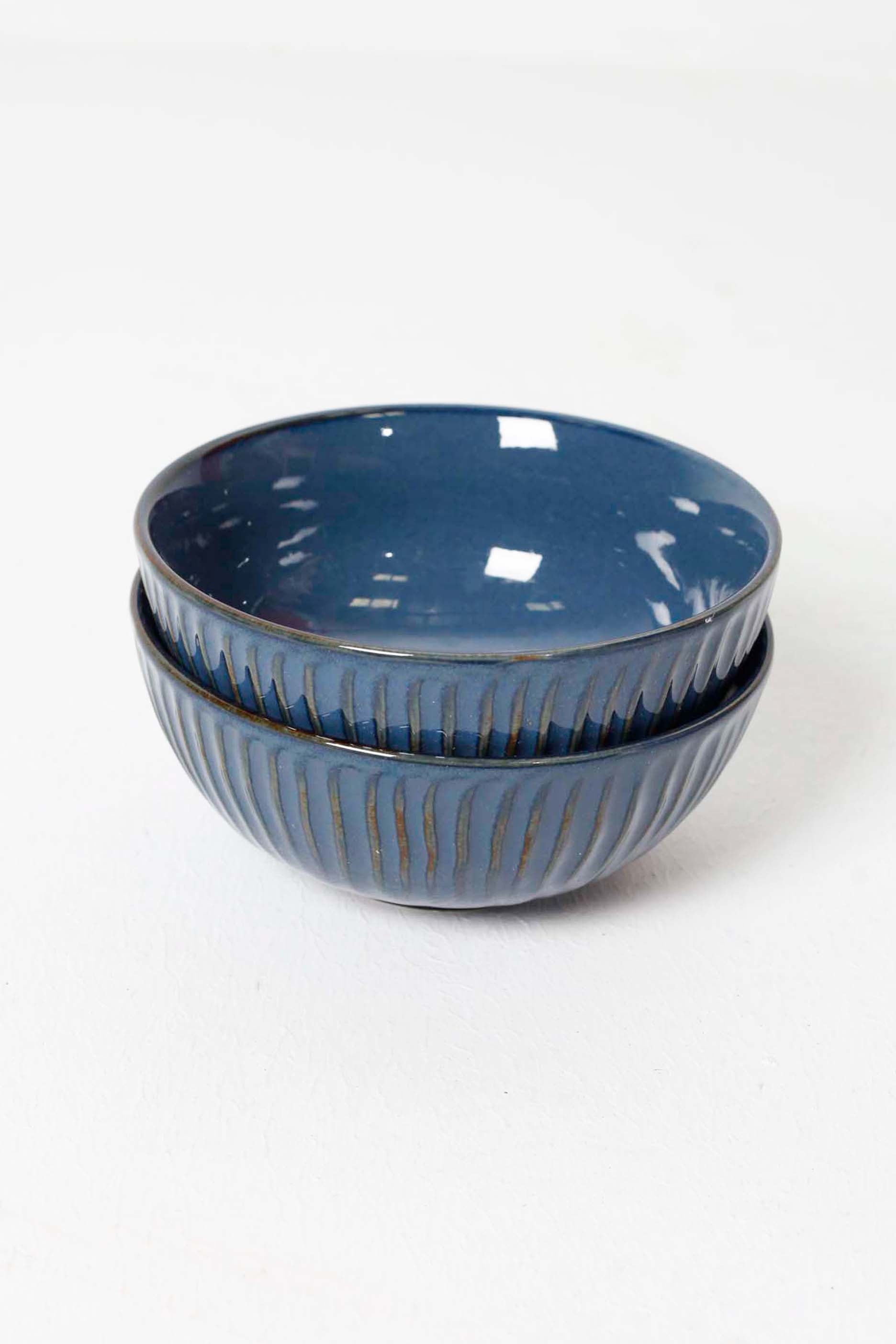 Navy Blue Ceramic Dinner Set