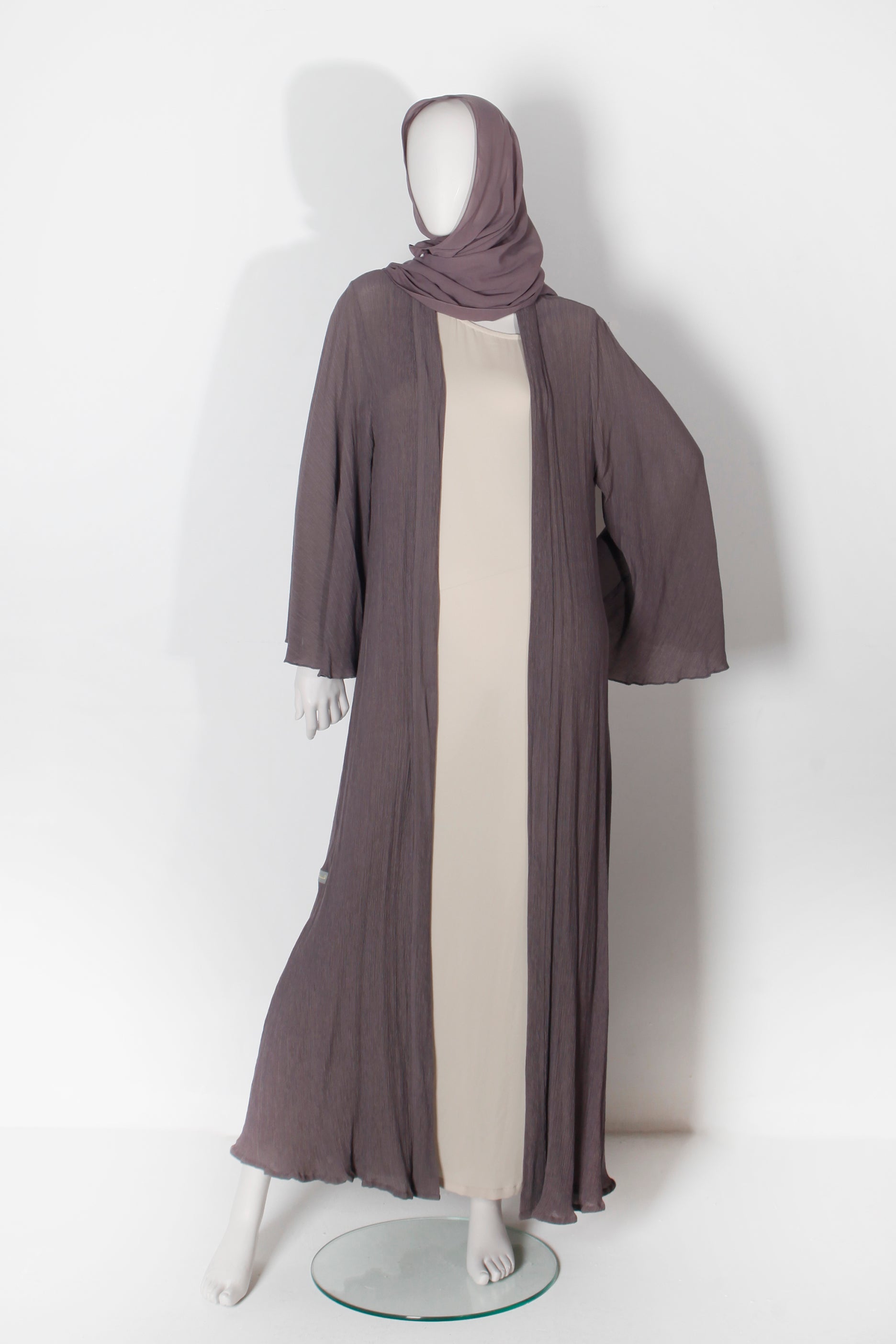 Purple-Grey Abaya