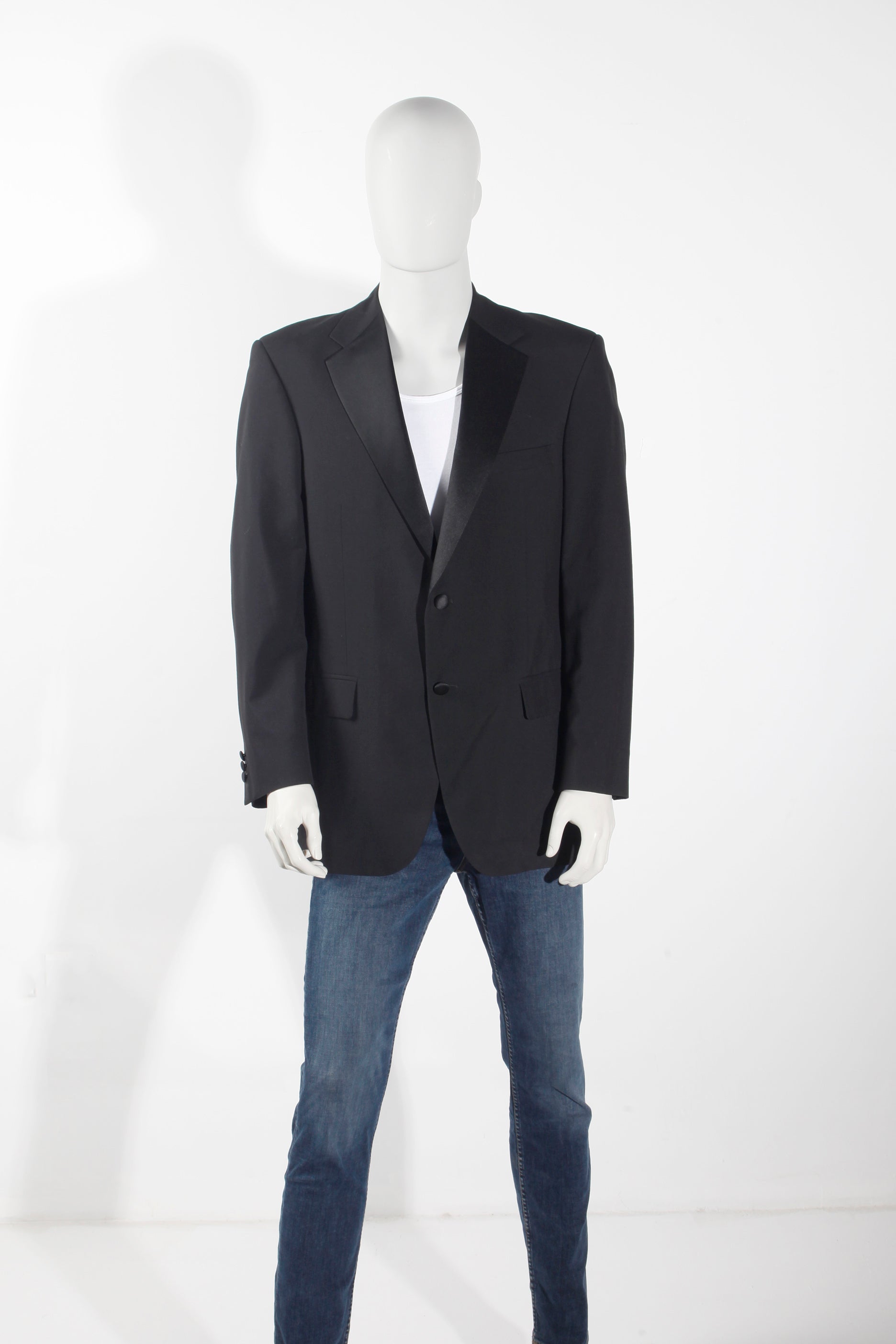 Men's Black Tuxedo Dinner Jacket (Eu52)