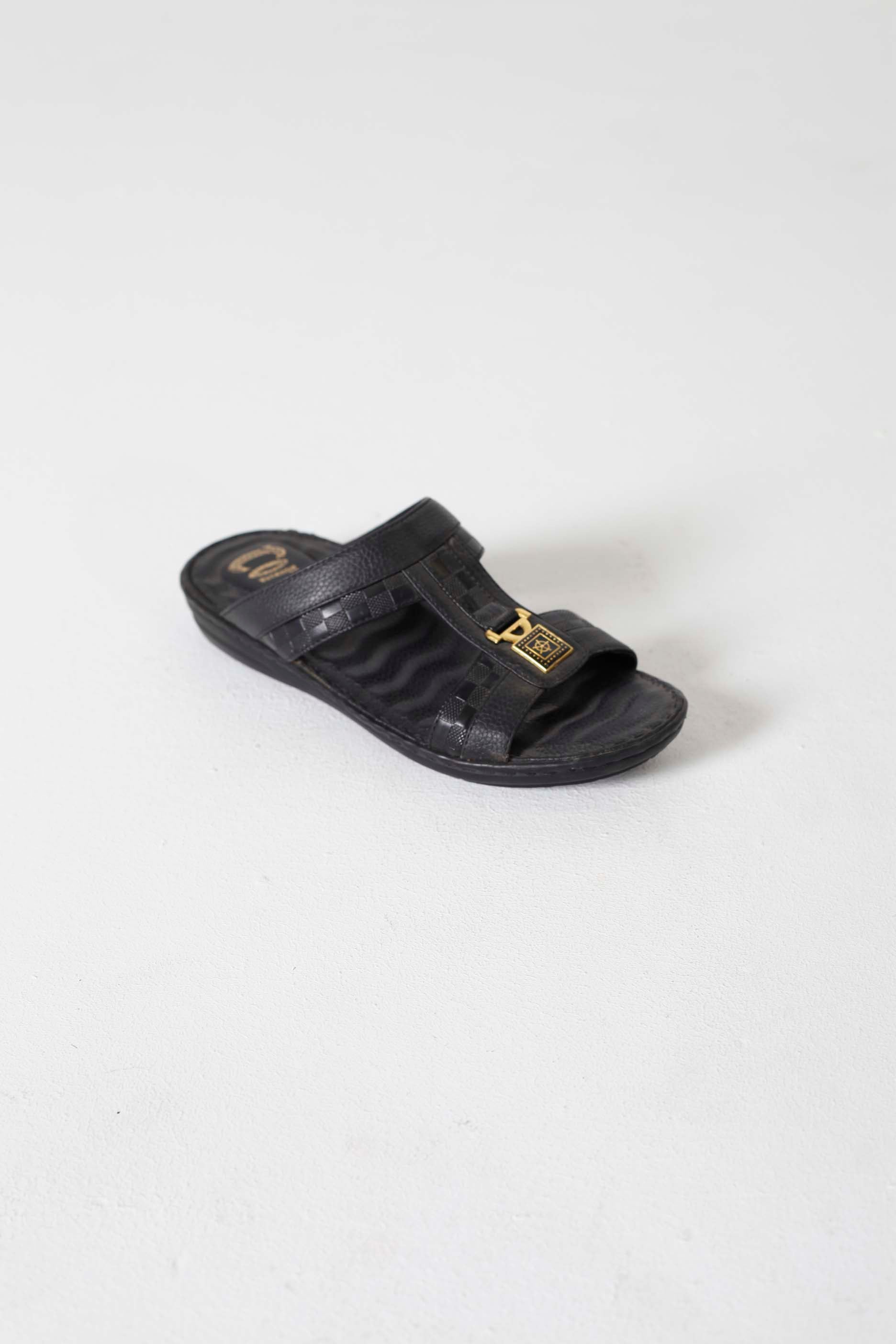 Black Arabic Style Sandals