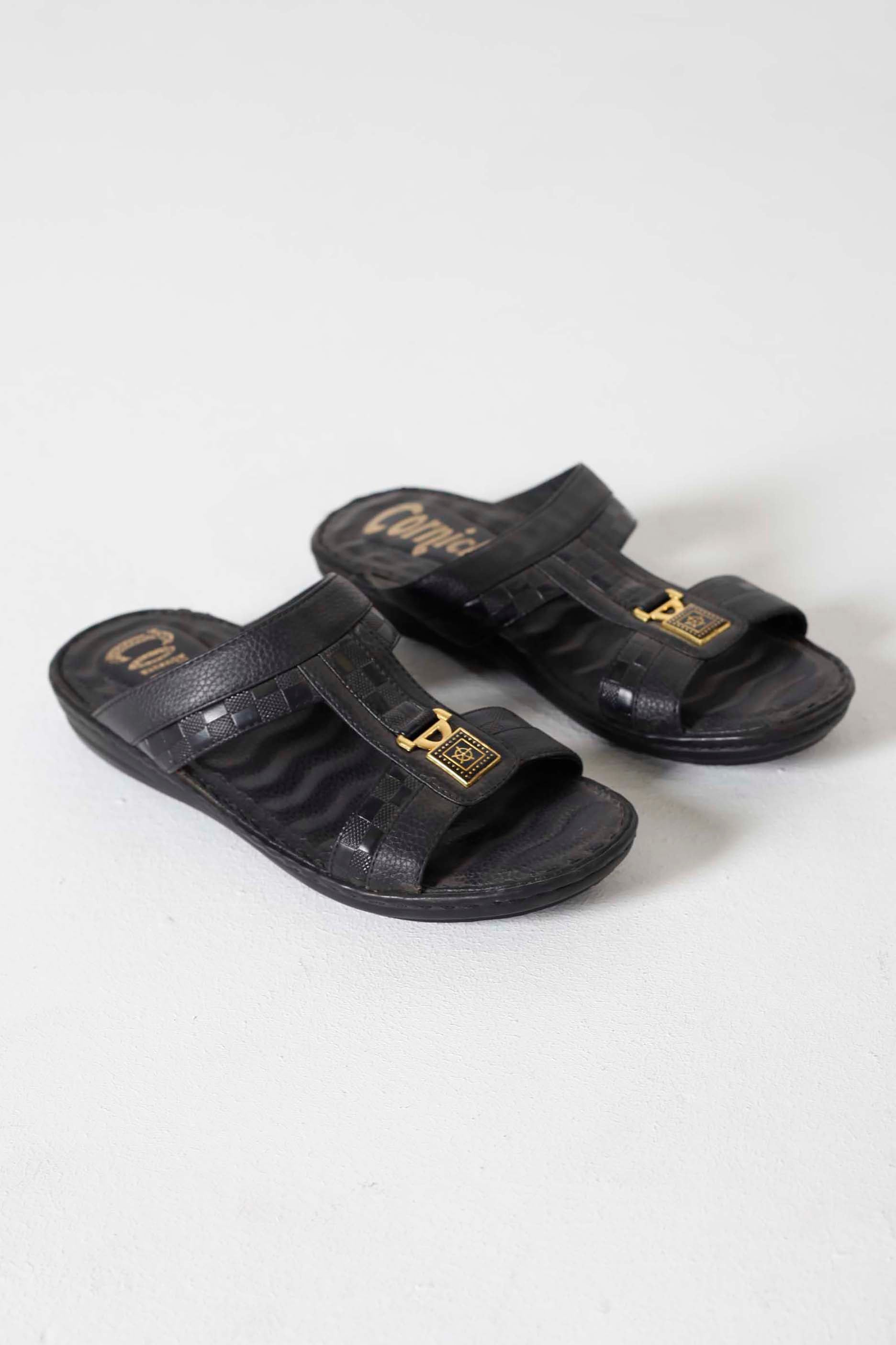 Black Arabic Style Sandals