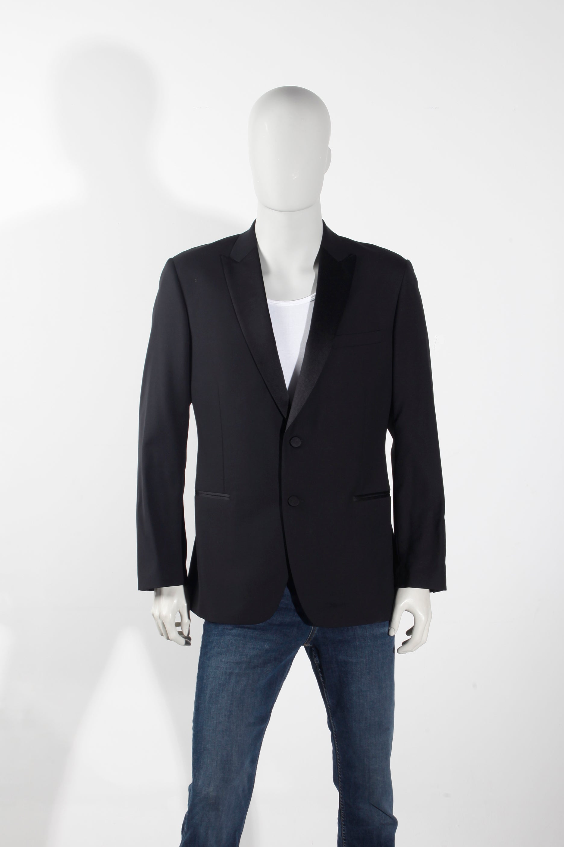 Men's Black Tuxedo Dinner Jacket (Eu52)