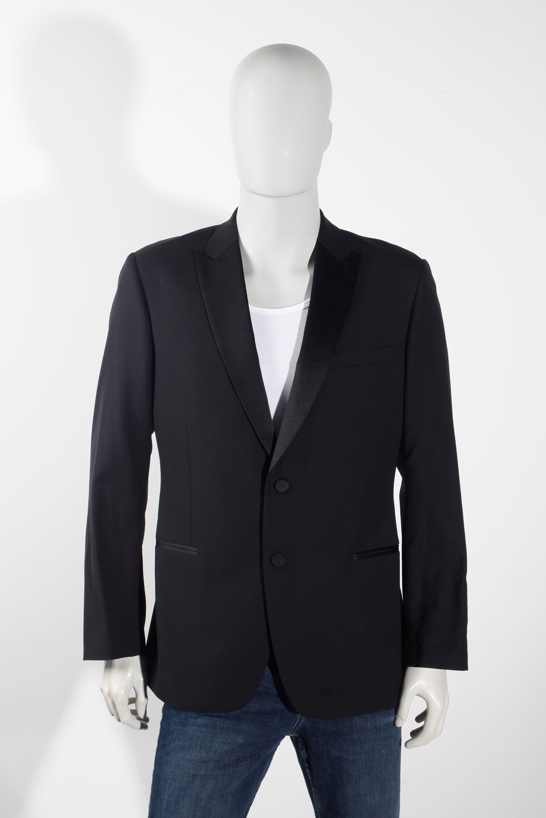 Men's Black Tuxedo Dinner Jacket (Eu52)