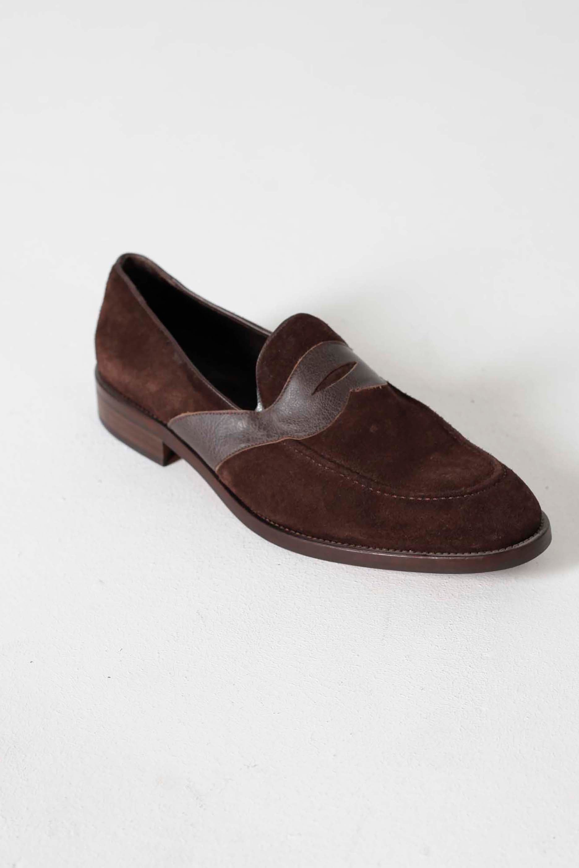 Men's Brown Suede Loafers (Eu45)