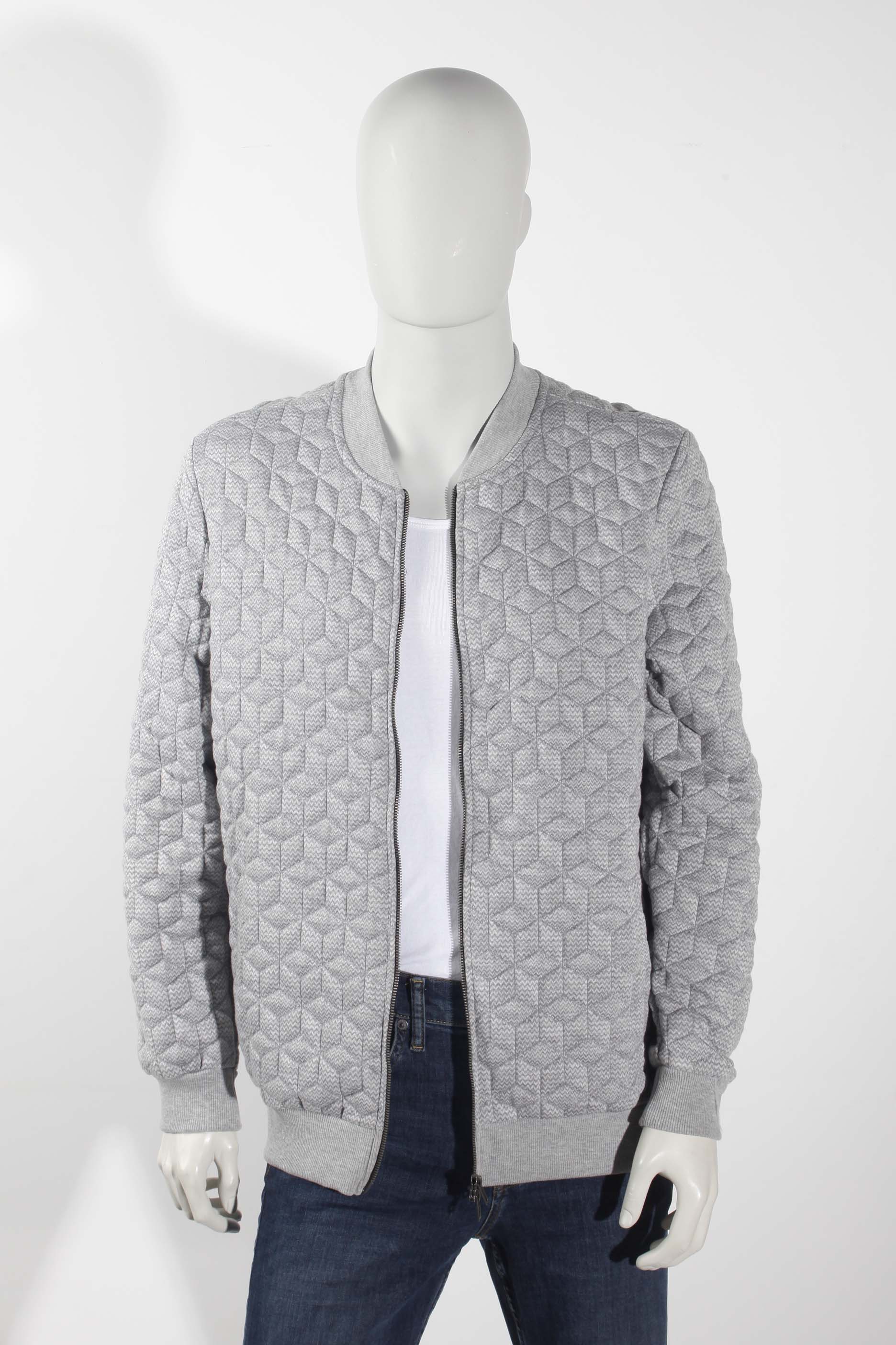 Grey Bomber Jacket (Medium)