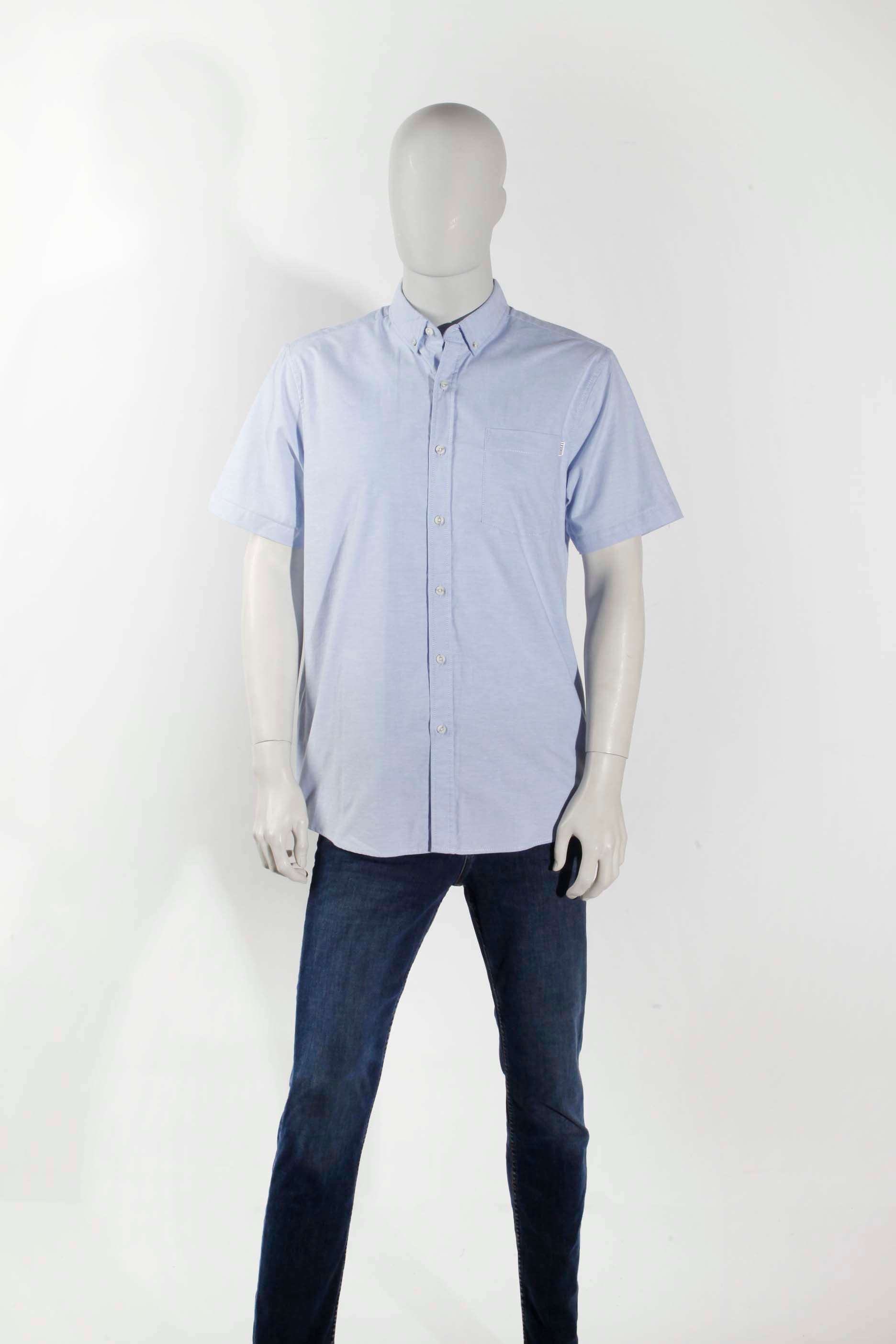 Blue Short-Sleeved Shirt (Large)