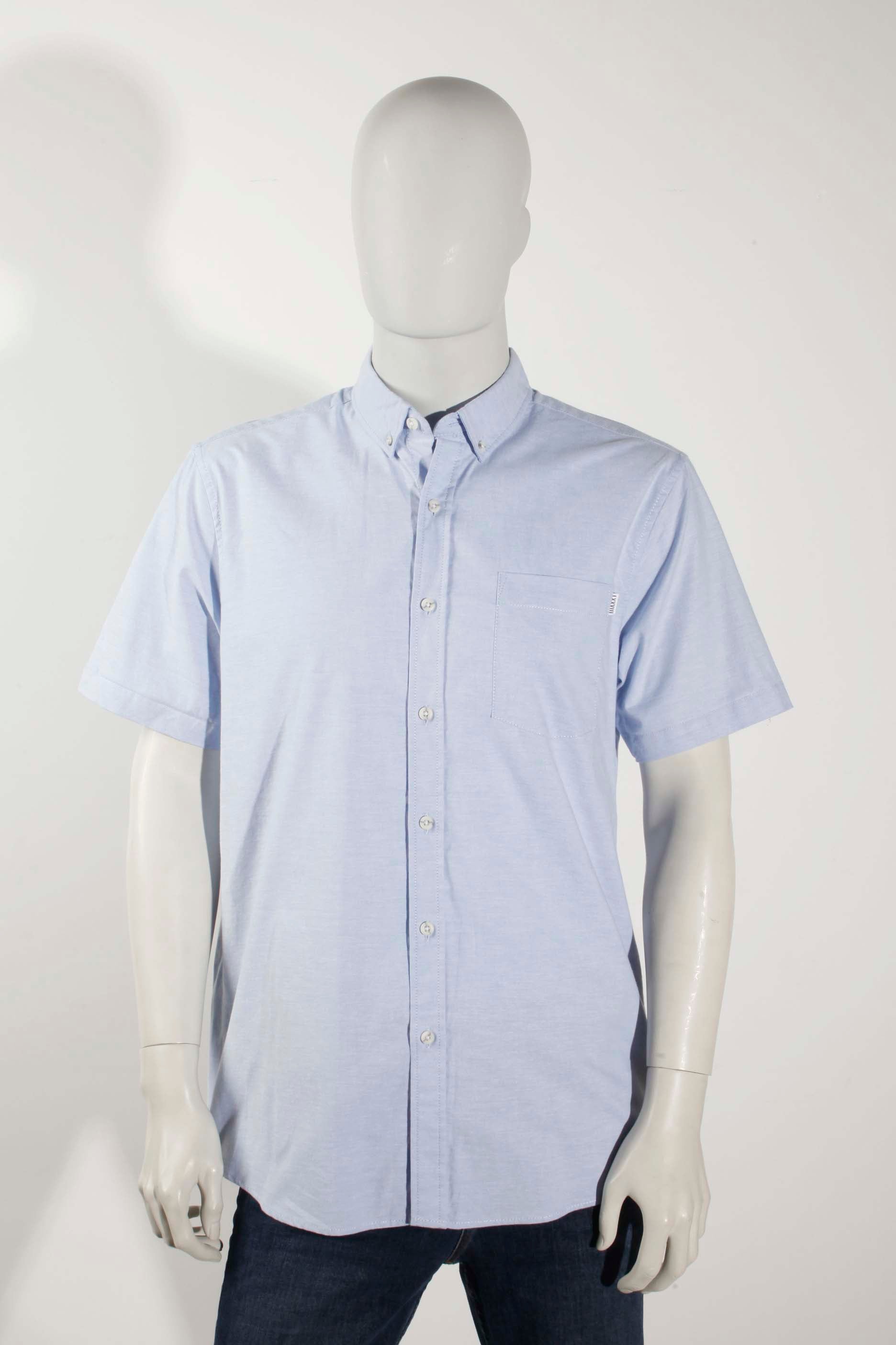 Blue Short-Sleeved Shirt (Large)