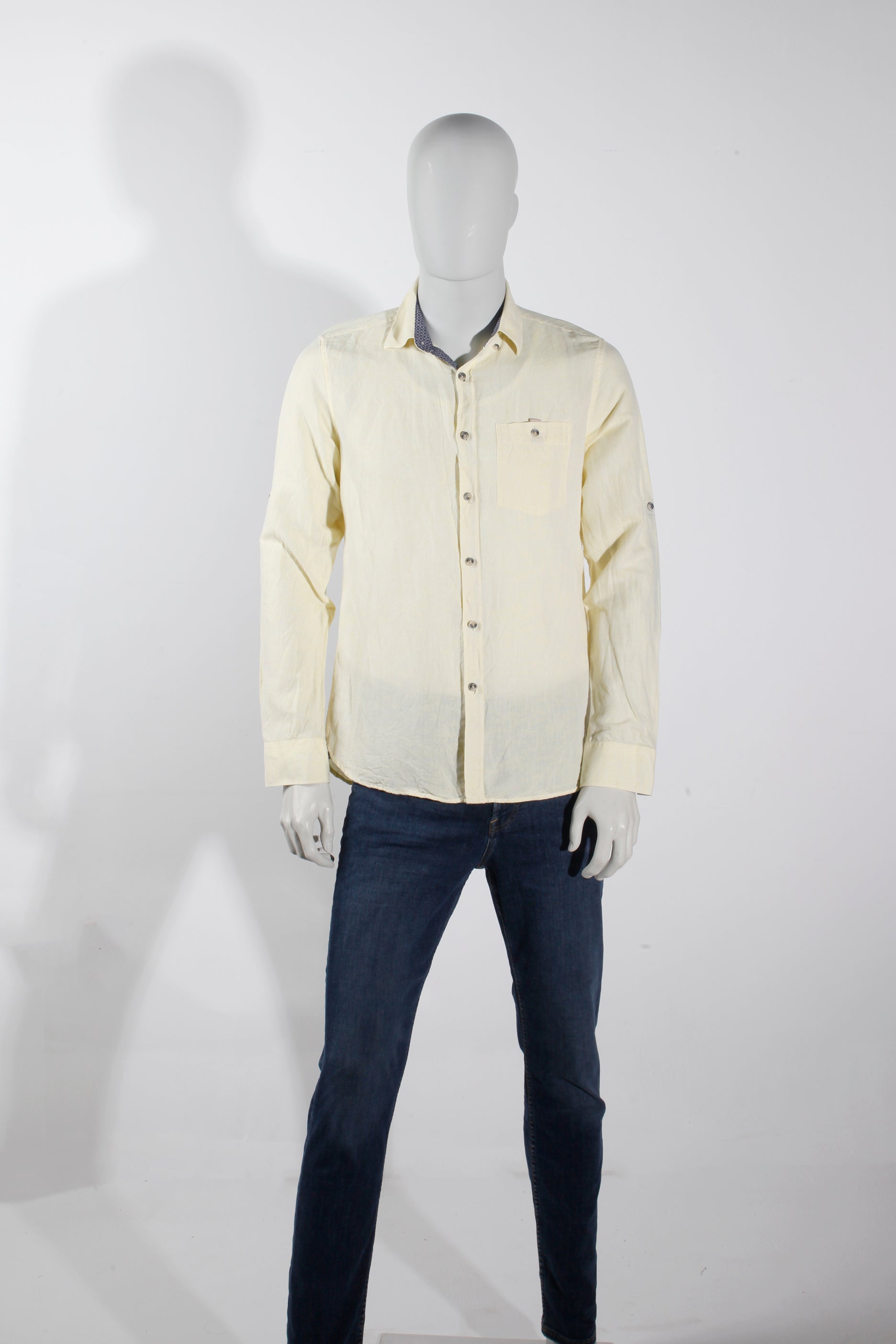 Men's Light Yellow Shirt (Small)