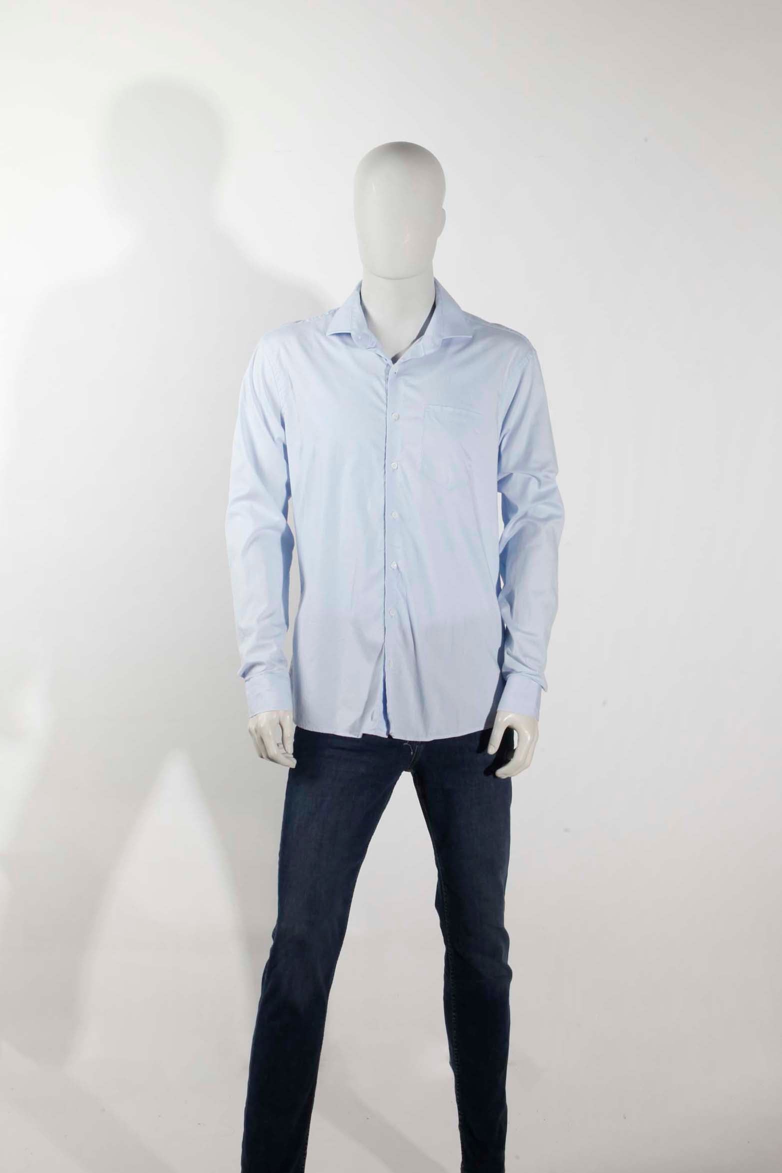 Mens Blue Work Shirt (Large)