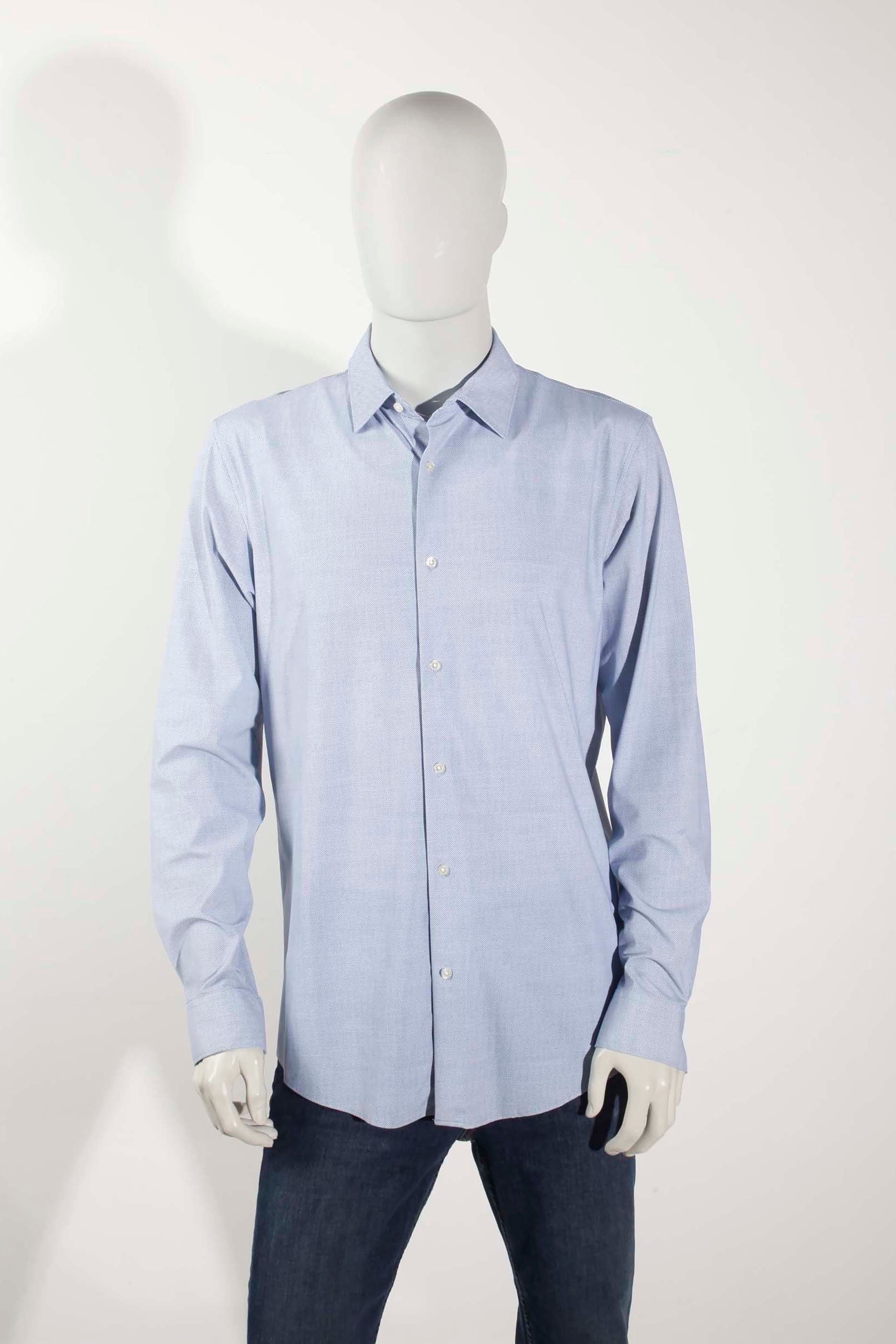 Mens Blue Work Shirt (Large)