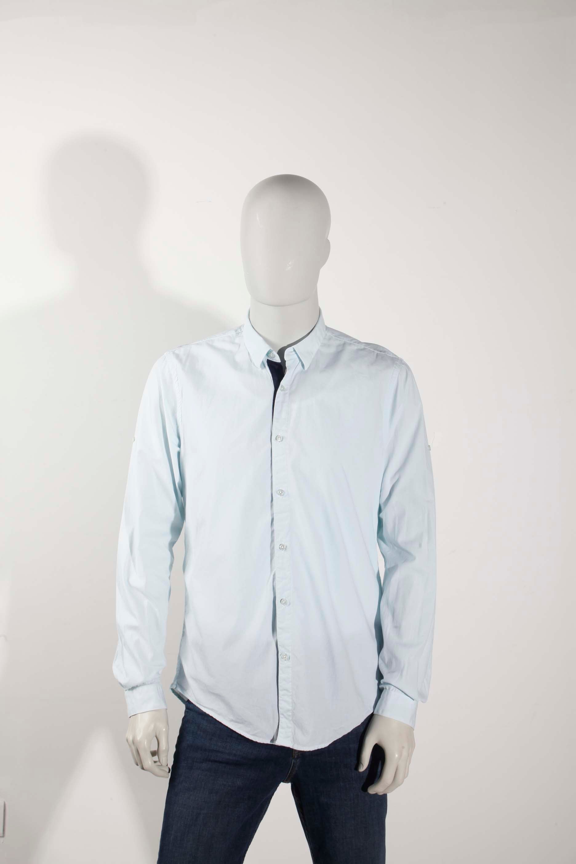 Mens Blue Casual Shirt (Large)