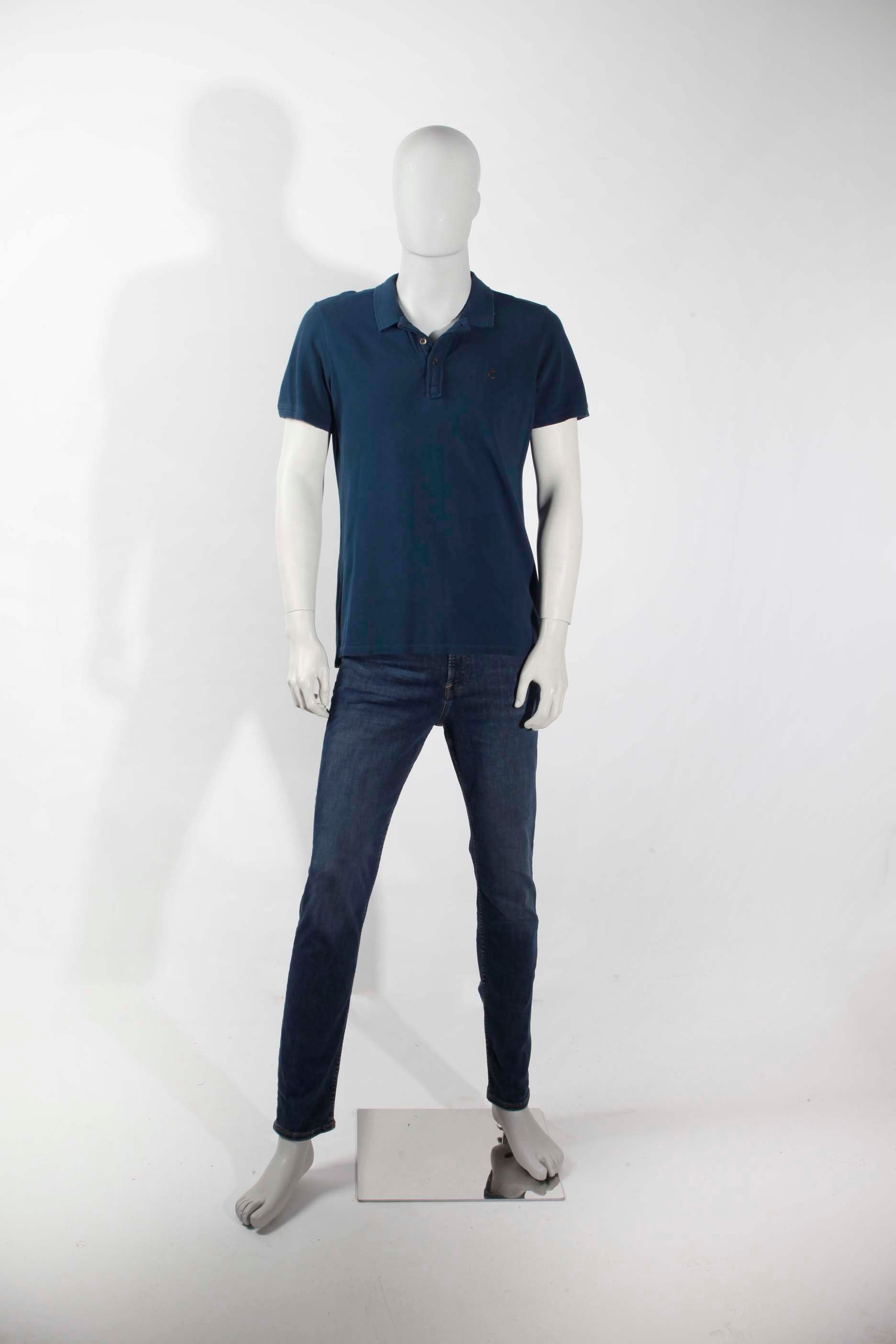 Mens Navy Blue Polo Shirt