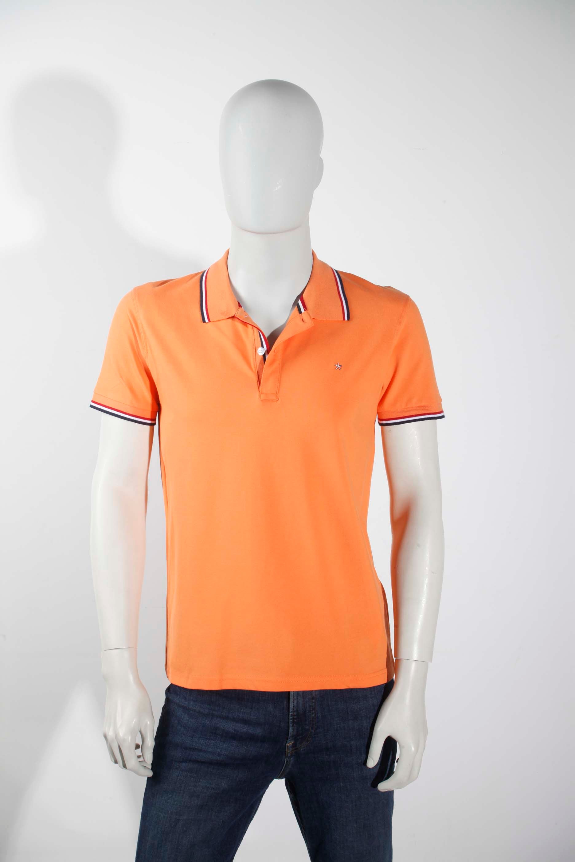 Mens Bright Orange Polo Shirt (Medium)