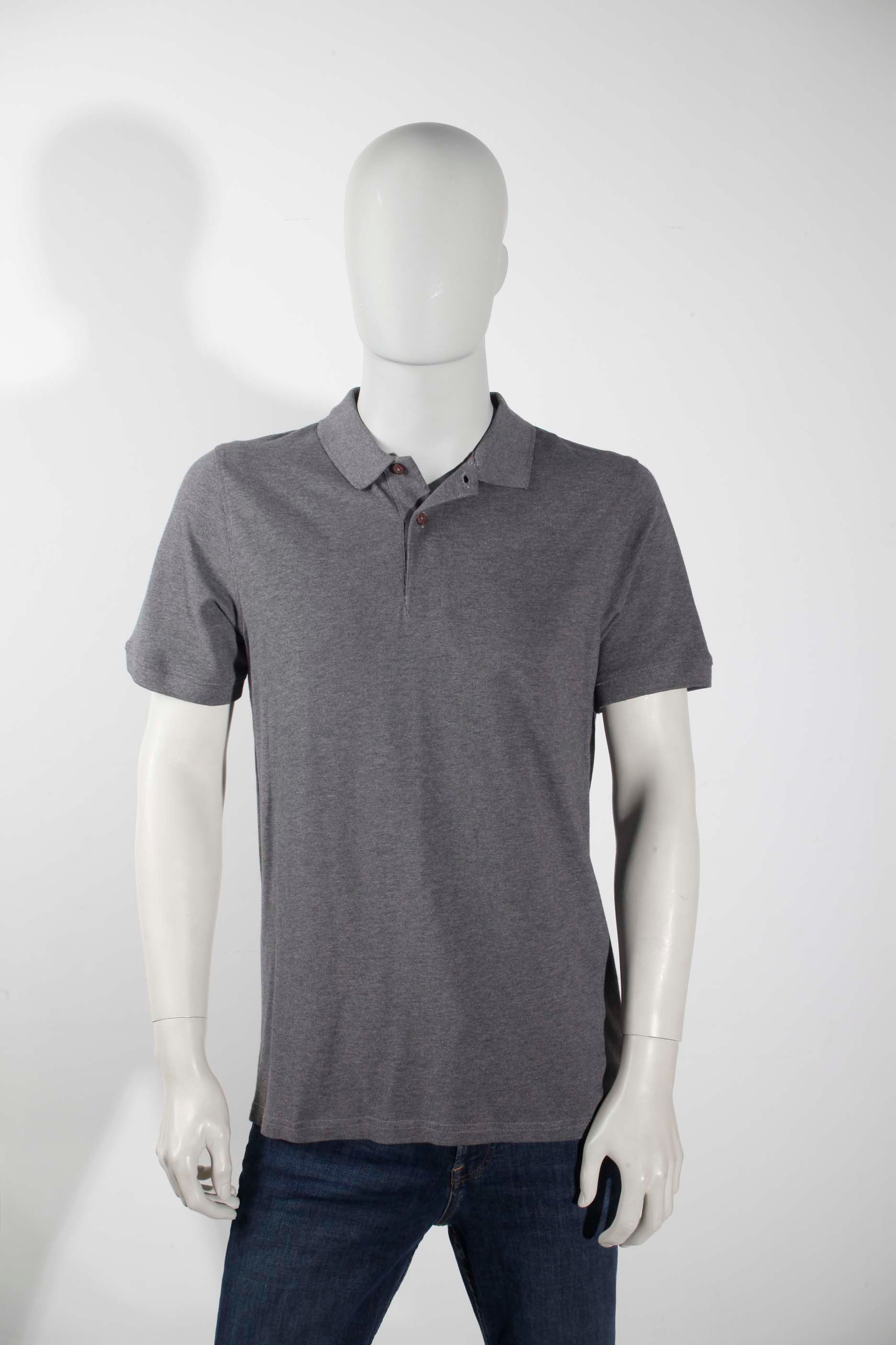 Mens Grey Polo Shirt (Medium)