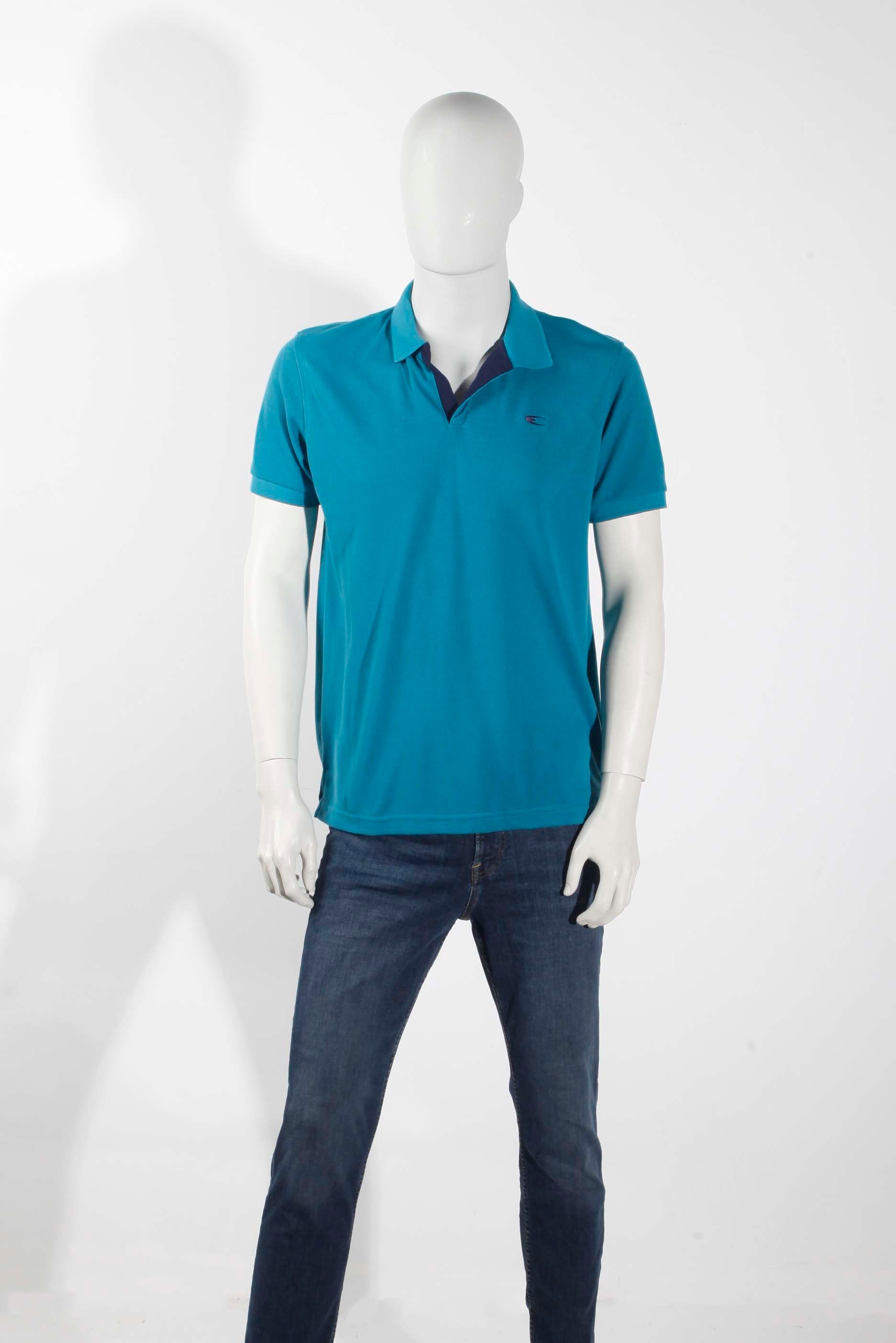 Mens Blue Polo Shirt (Large)