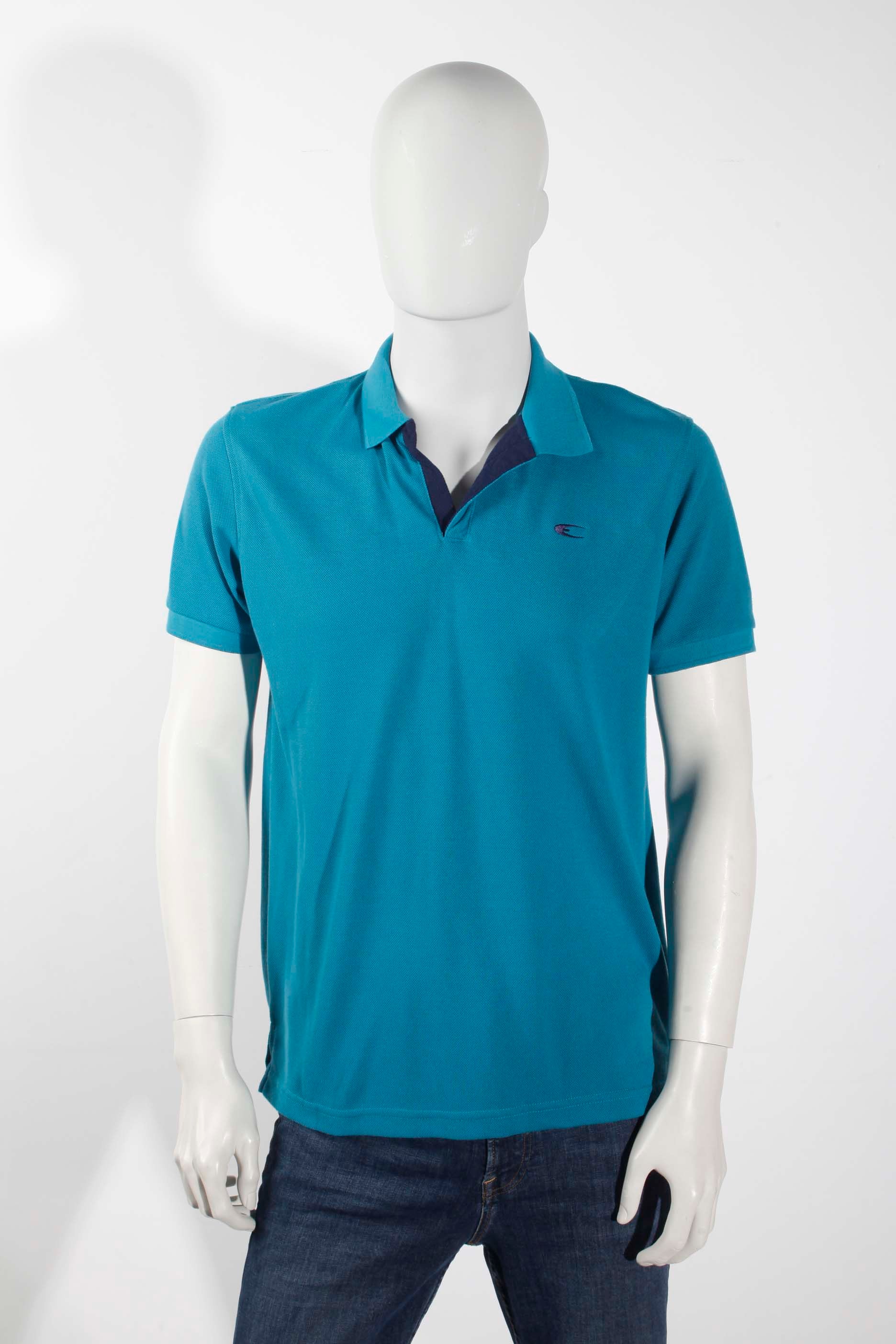 Mens Blue Polo Shirt (Large)