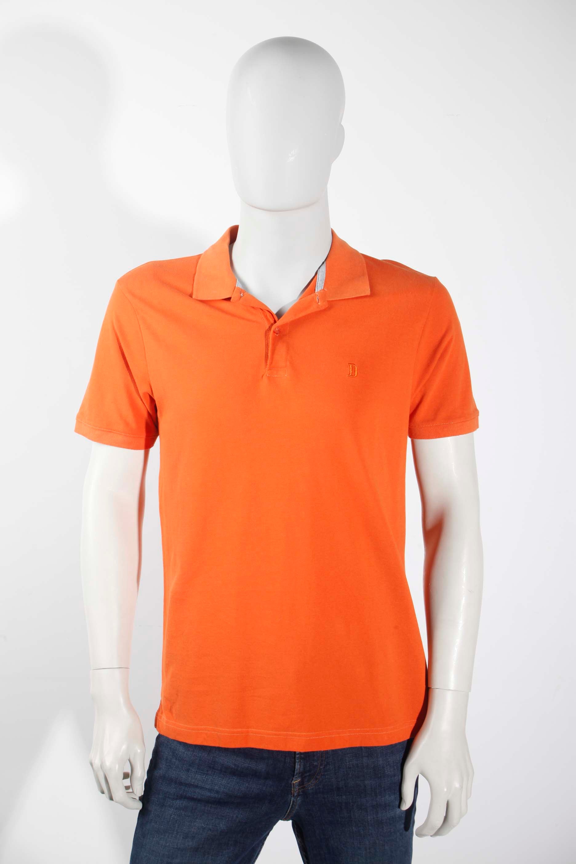 Mens Orange Polo Shirt (Large)