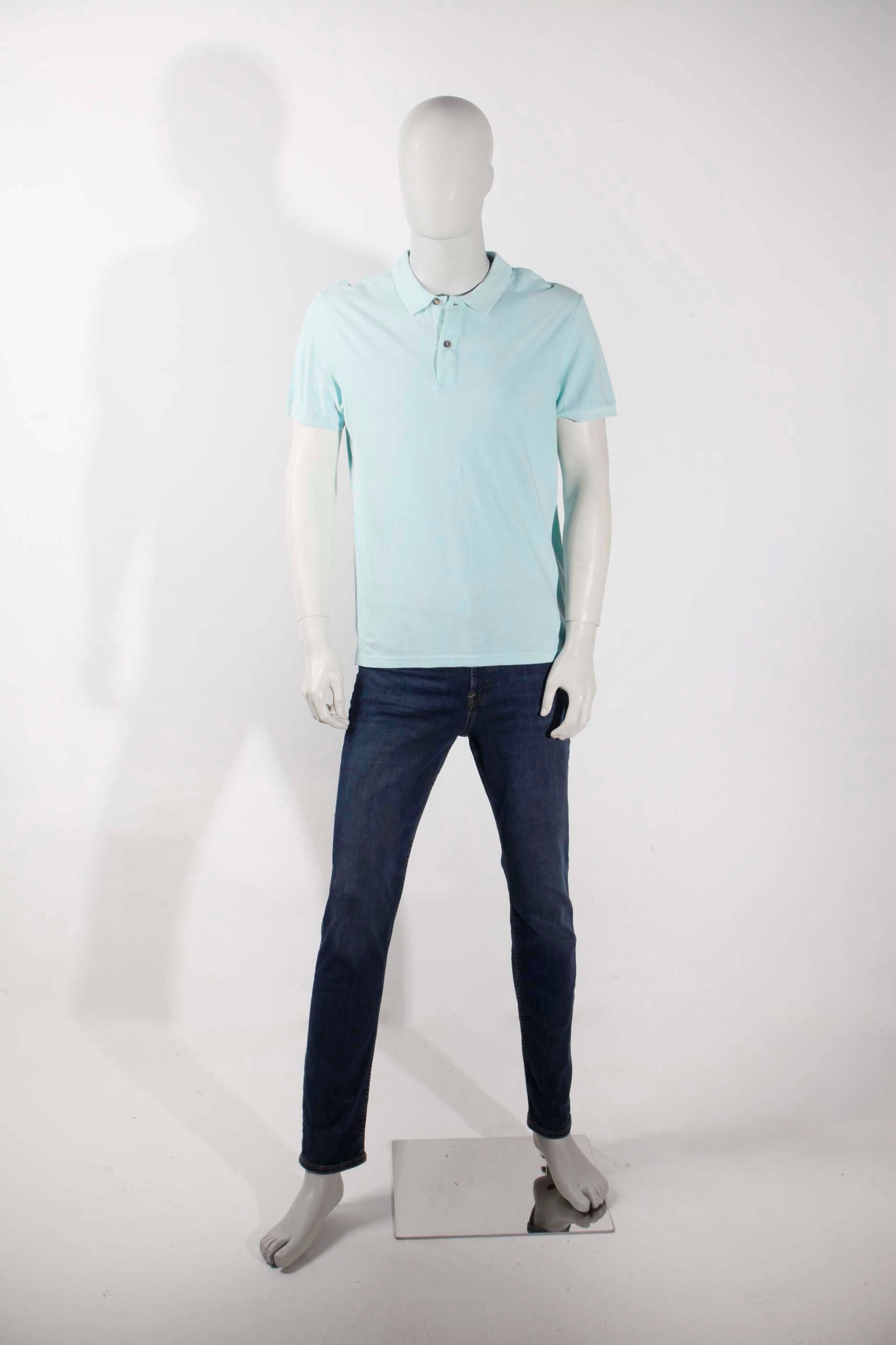 Mens Light Blue Polo Shirt