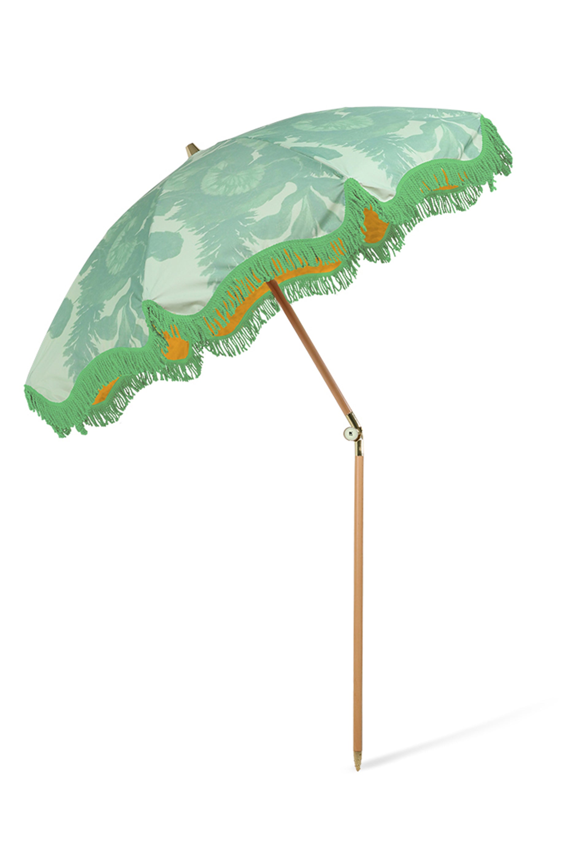 Floral Beach Umbrella - Pistachio