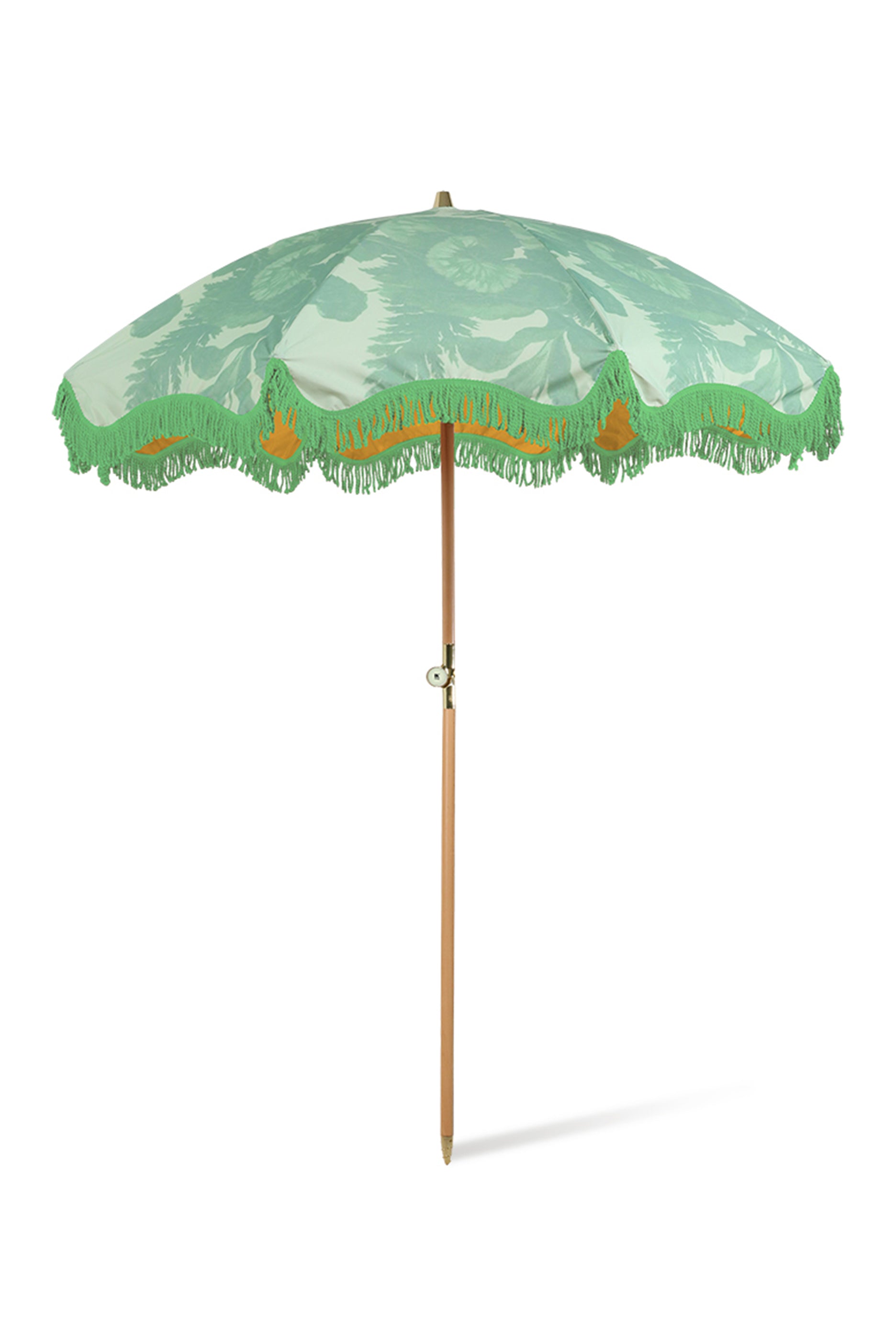 Floral Beach Umbrella - Pistachio